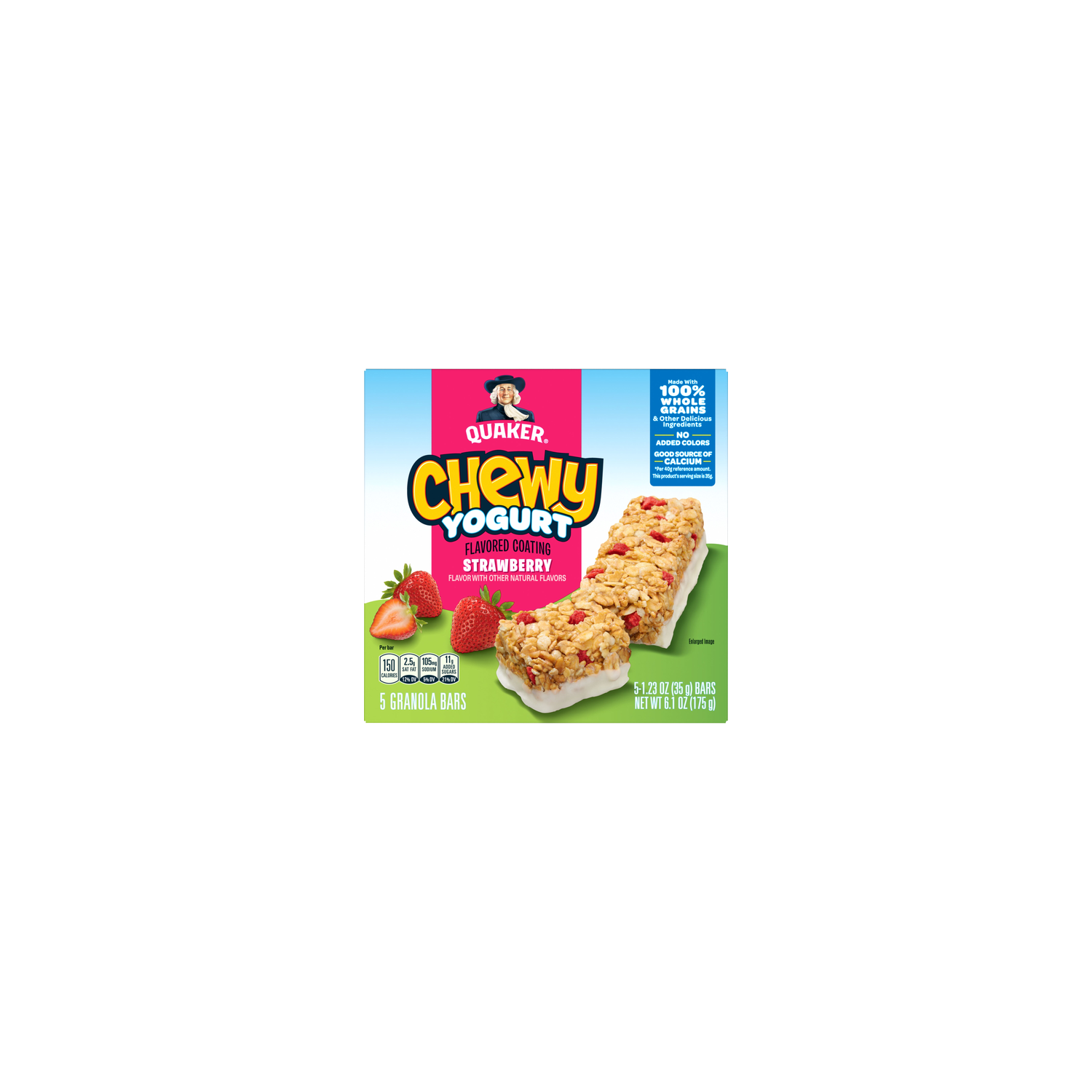 Quaker Chewy Yogurt Granola Bars Strawberry - 6.1 Ounce Image 1 of 3