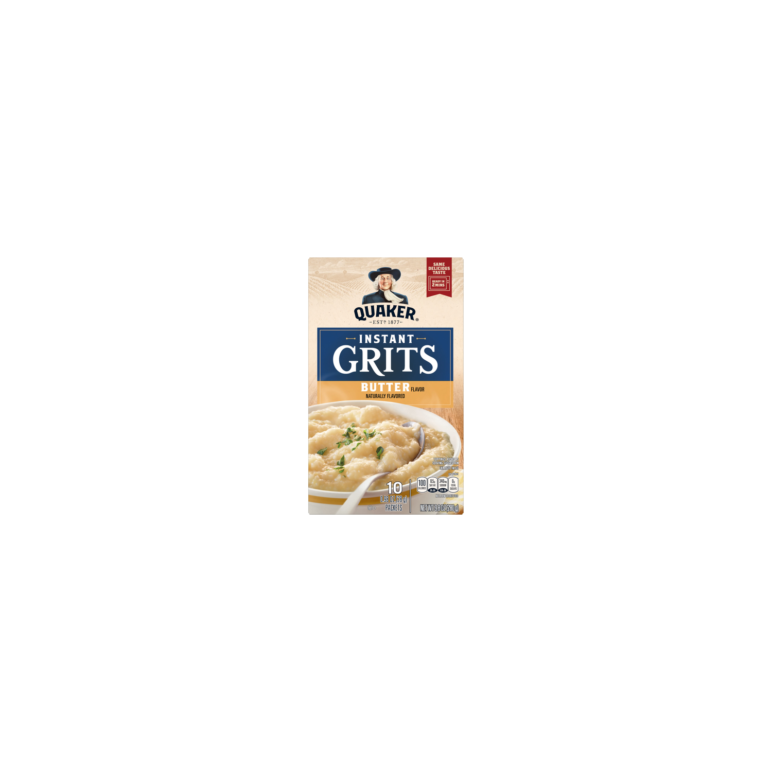 Quaker Instant Grits Butter - 9.8 Ounce Image 1 of 3
