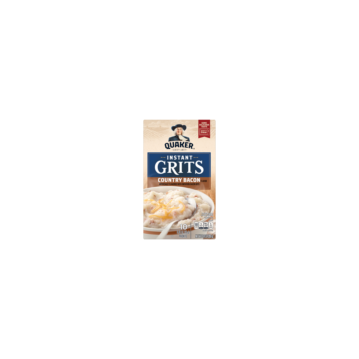 Quaker Instant Grits Country Bacon - 9.8 Ounce Image 1 of 3
