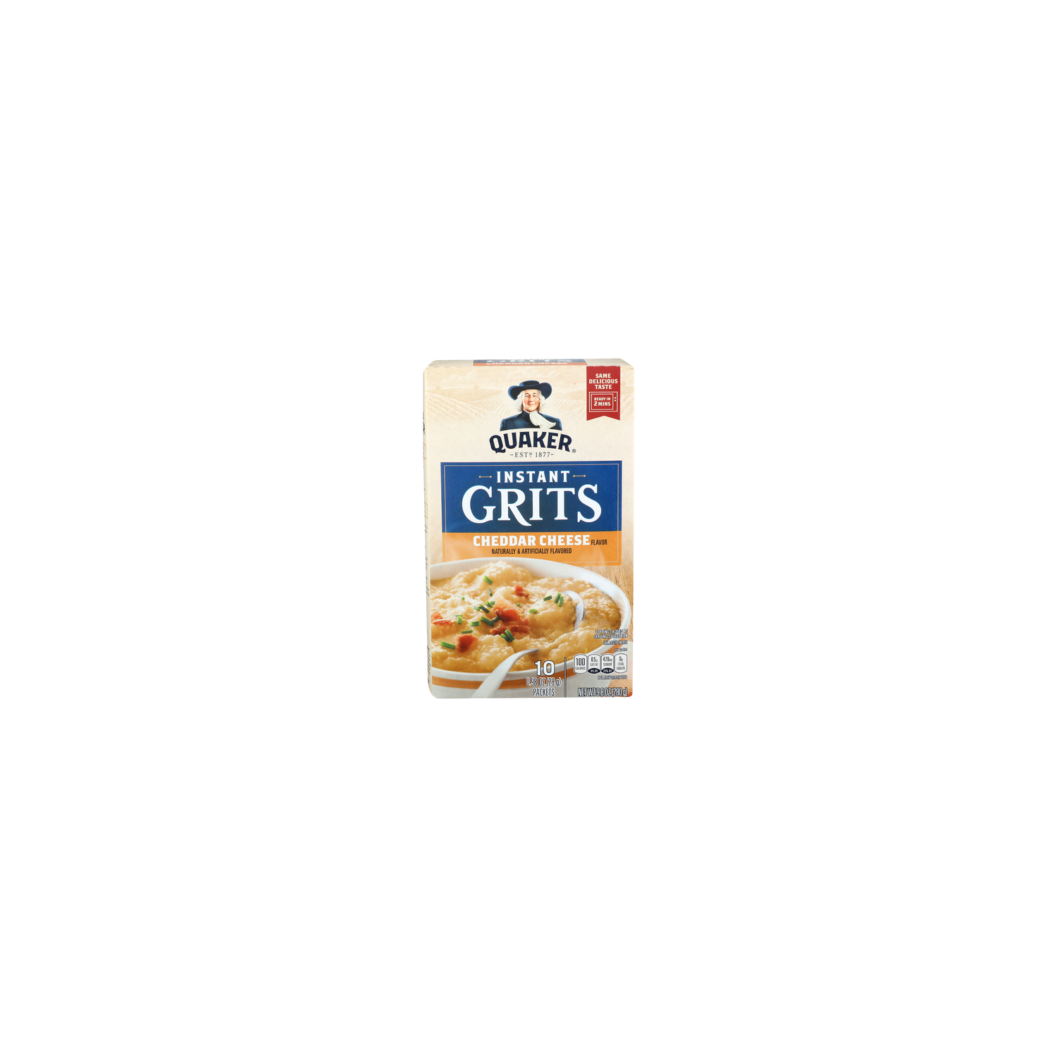 Quaker Cheddar Cheese Instant Grits - 0.98 Ounce - 10 Count Image 1 of 4
