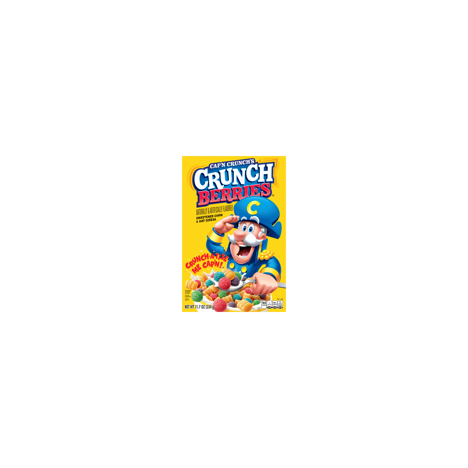 Cap'n Crunch 's Sweetened Corn & Oat Cereal Berries Naturally & Artificially Flavored - 11.7 Ounce Image 1 of 3