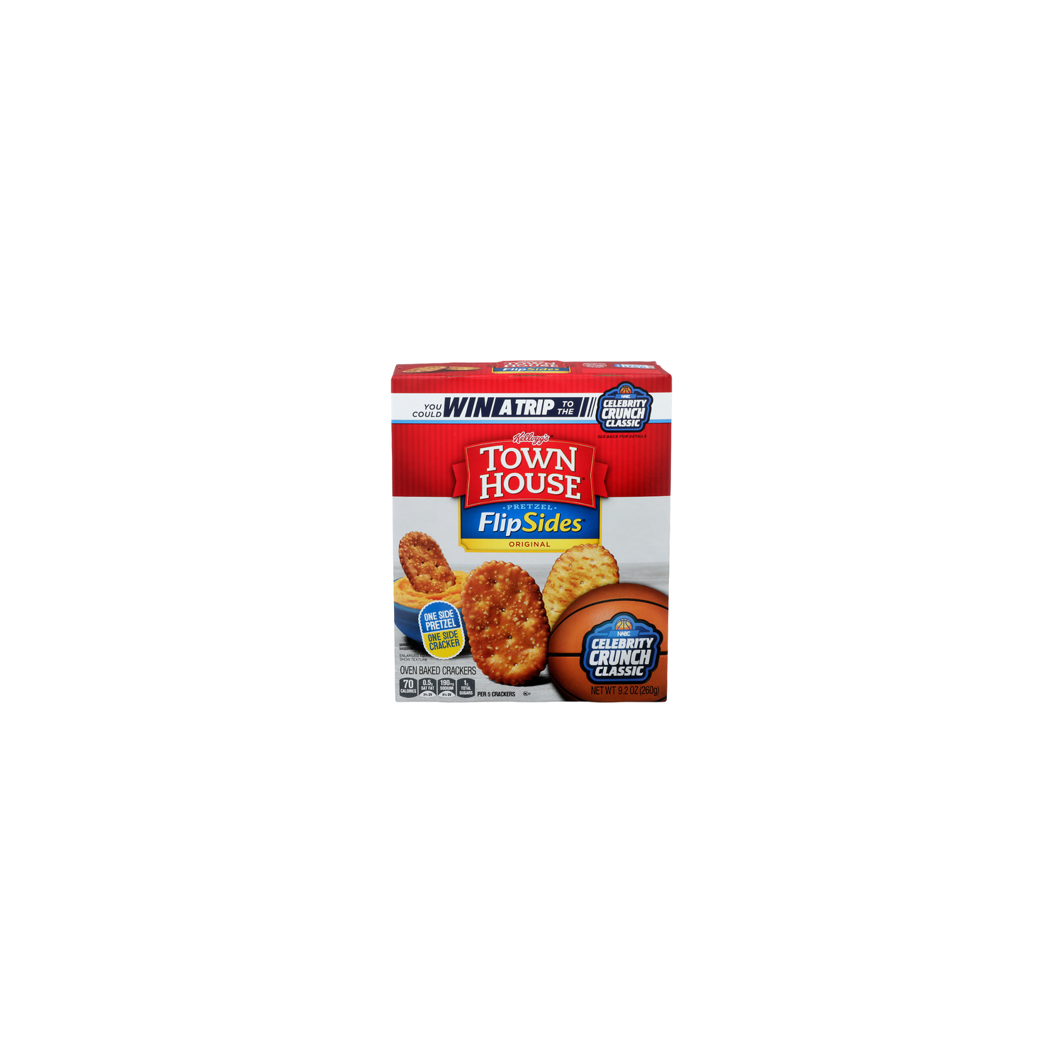 KELLOGG's Town House Pretzel Flipsides Original Oven Baked Crackers - 9.2 Ounce Image 1 of 4