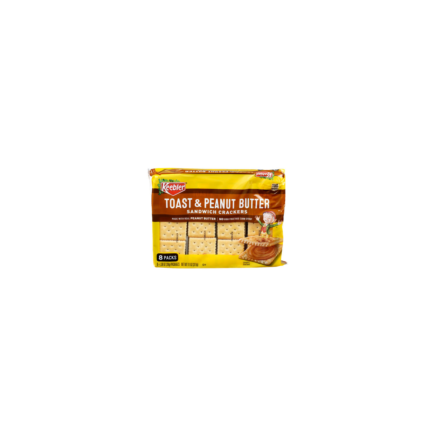 Keebler Toast & Peanut Butter Sandwich Crackers - 1.375 Ounce - 8 Count Image 1 of 4