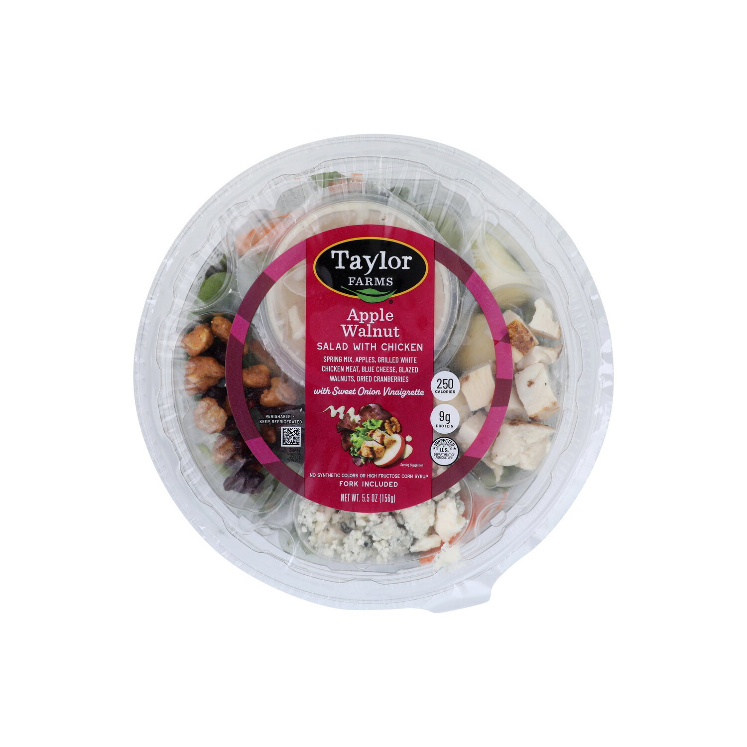 Taylor Farms Salad, With Chicken, Apple Walnut - 5.5 Ounce Image 1 of 4
