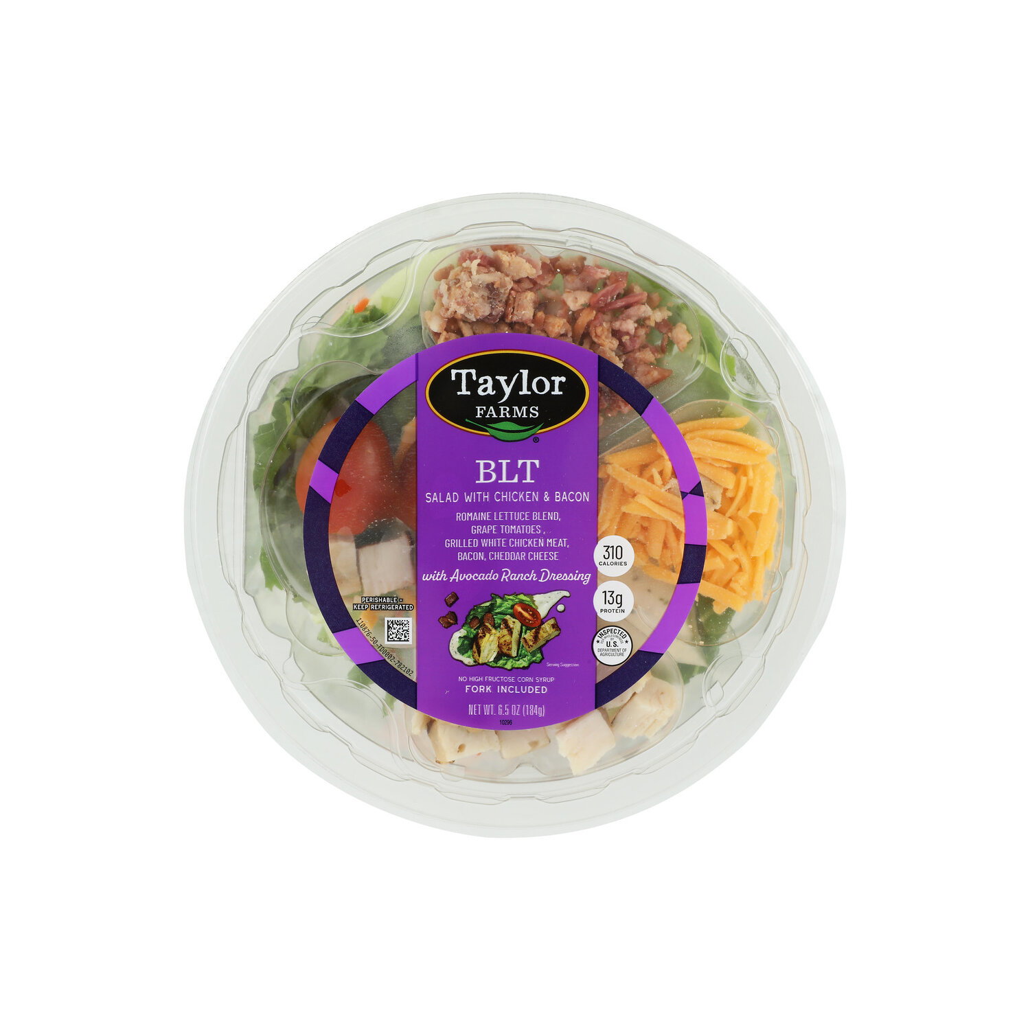 Taylor Farms BLT Salad With Chicken & Bacon - 6.5 Ounce Image 1 of 4