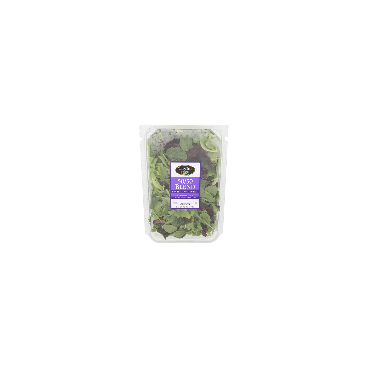 Taylor Farms Baby Spinach & Baby Lettuces 50/50 Blend - 10 Ounce Image 1 of 4