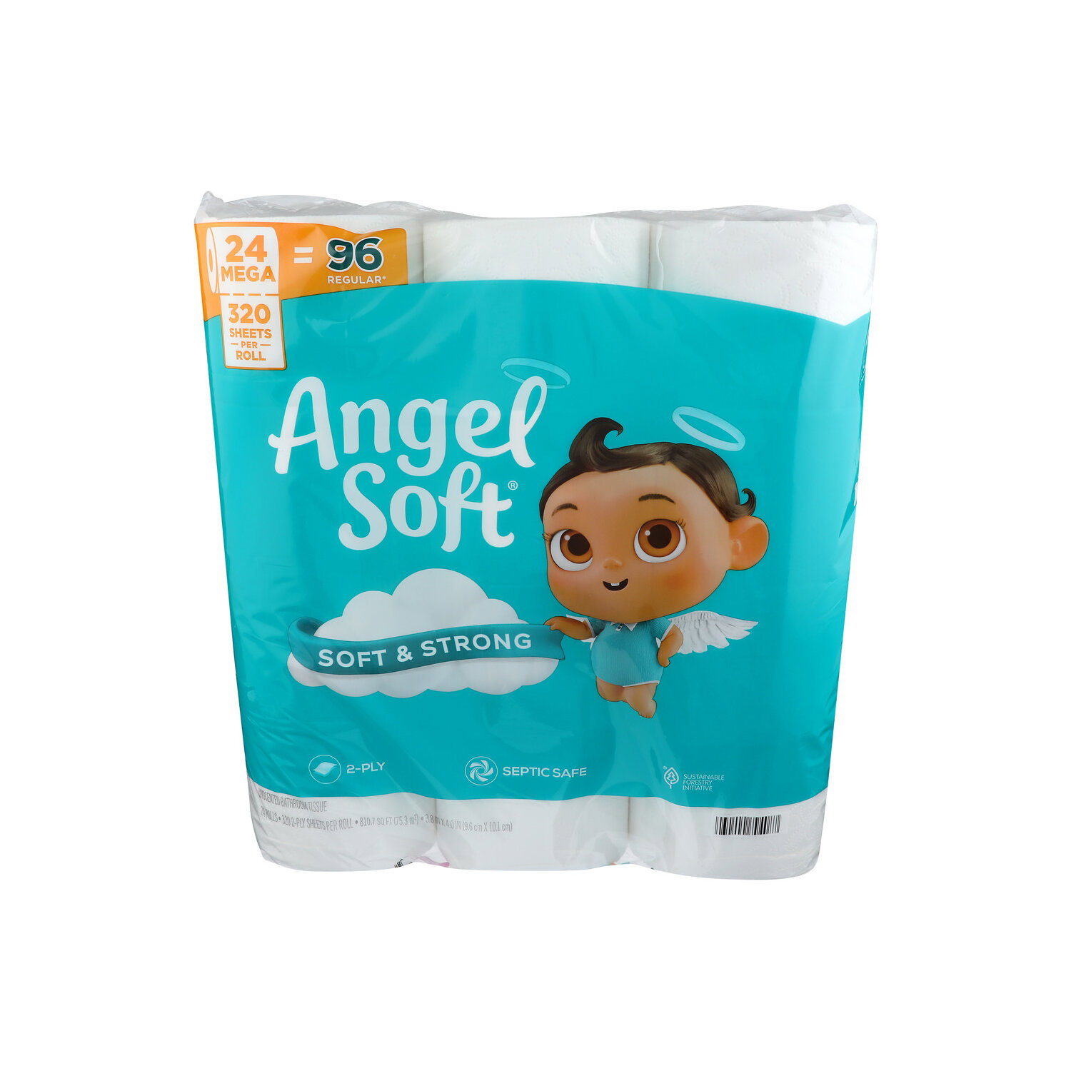 Angel Soft Soft & Strong Toilet Paper - 33.779 Square foot - 24 Count Image 1 of 2