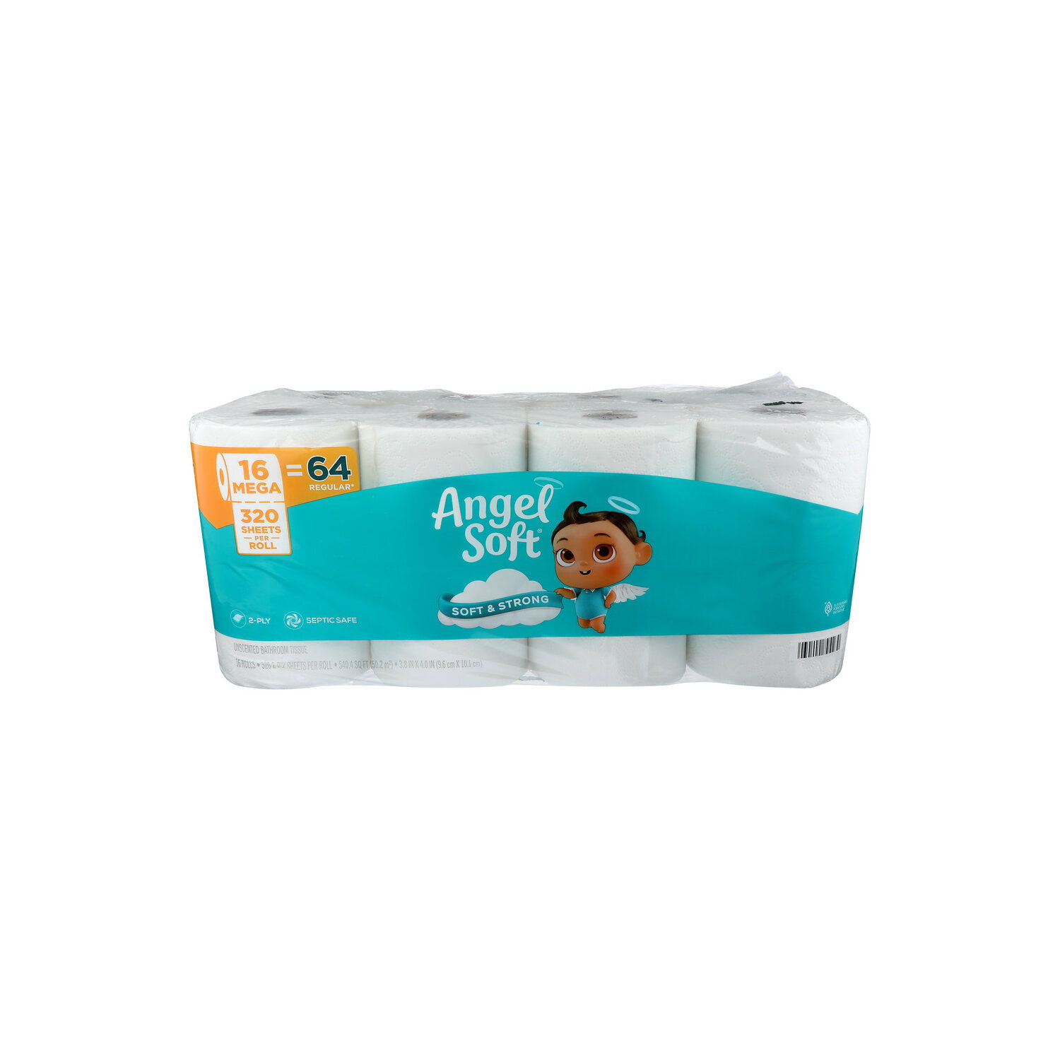 Angel Soft Soft & Strong Toilet Paper - 33.775 Square foot - 16 Count Image 1 of 2