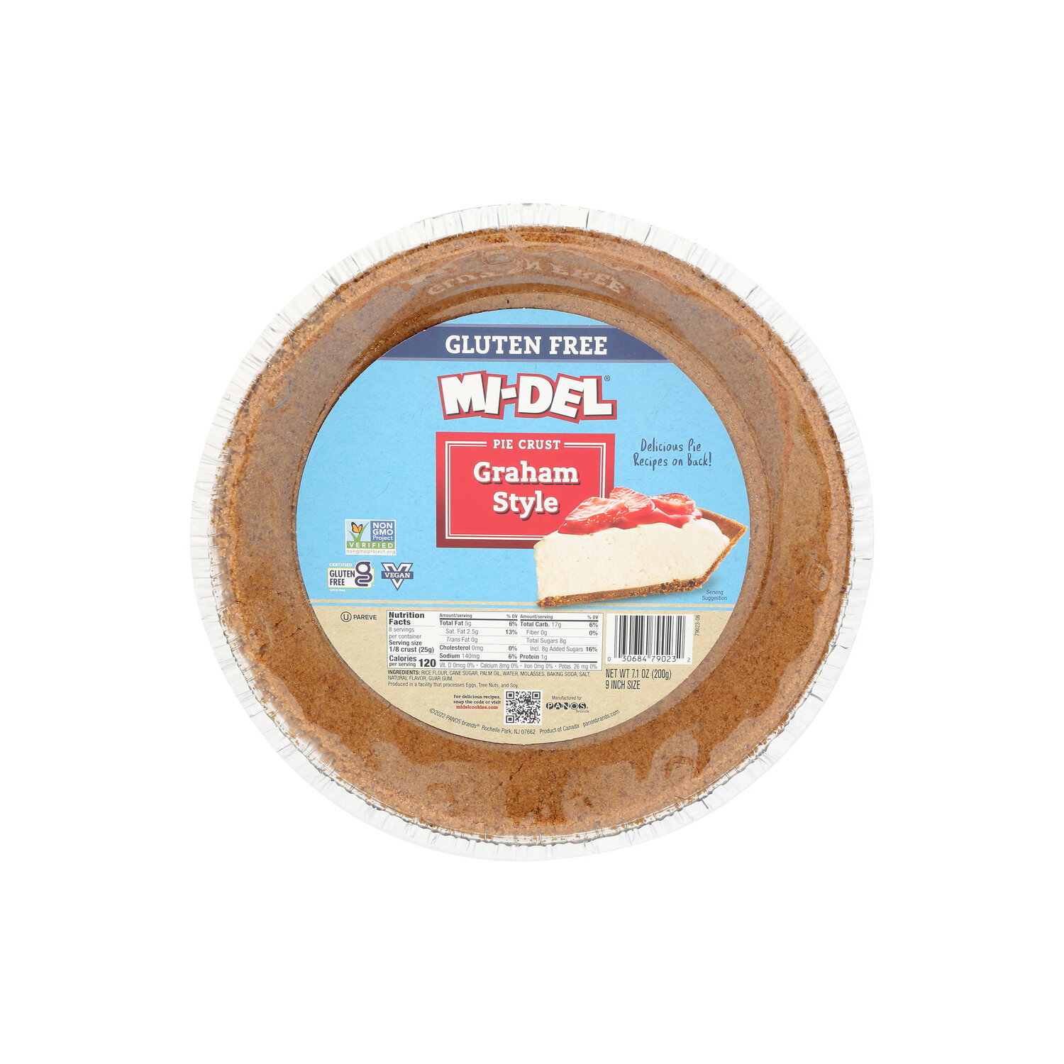 MI-DEL Graham Style Gluten Free Pie Crust - 7.1 Ounce Image 1 of 4