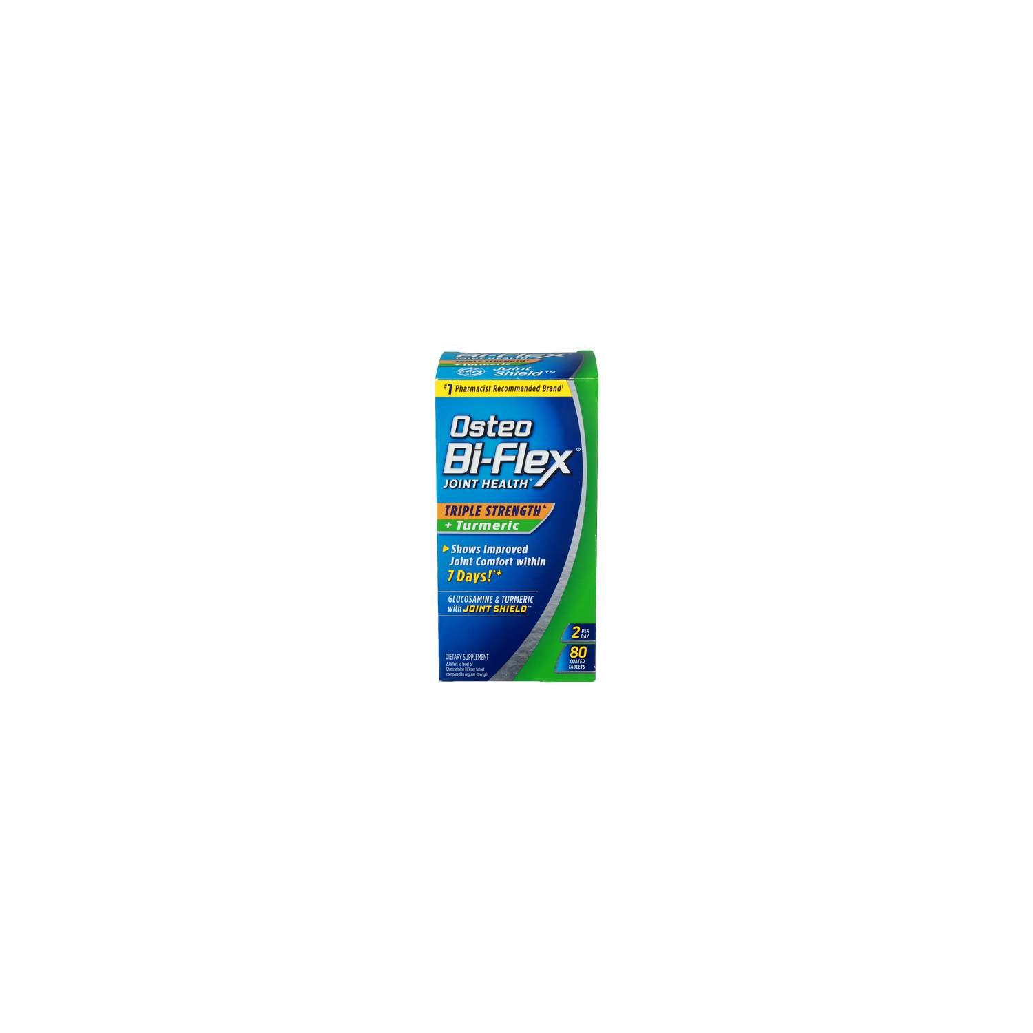OSTEO BI-FLEX Triple Strength + Turmeric Glucosamin & Turmeric With Joint Shield - 80 Count Image 1 of 2