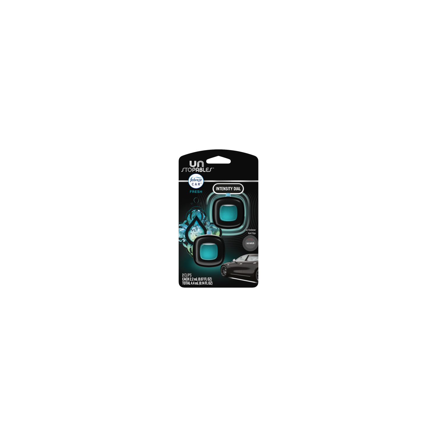 Febreze Unstopables Fresh Scent Car Air Freshener - 0.14 Ounce Image 1 of 2