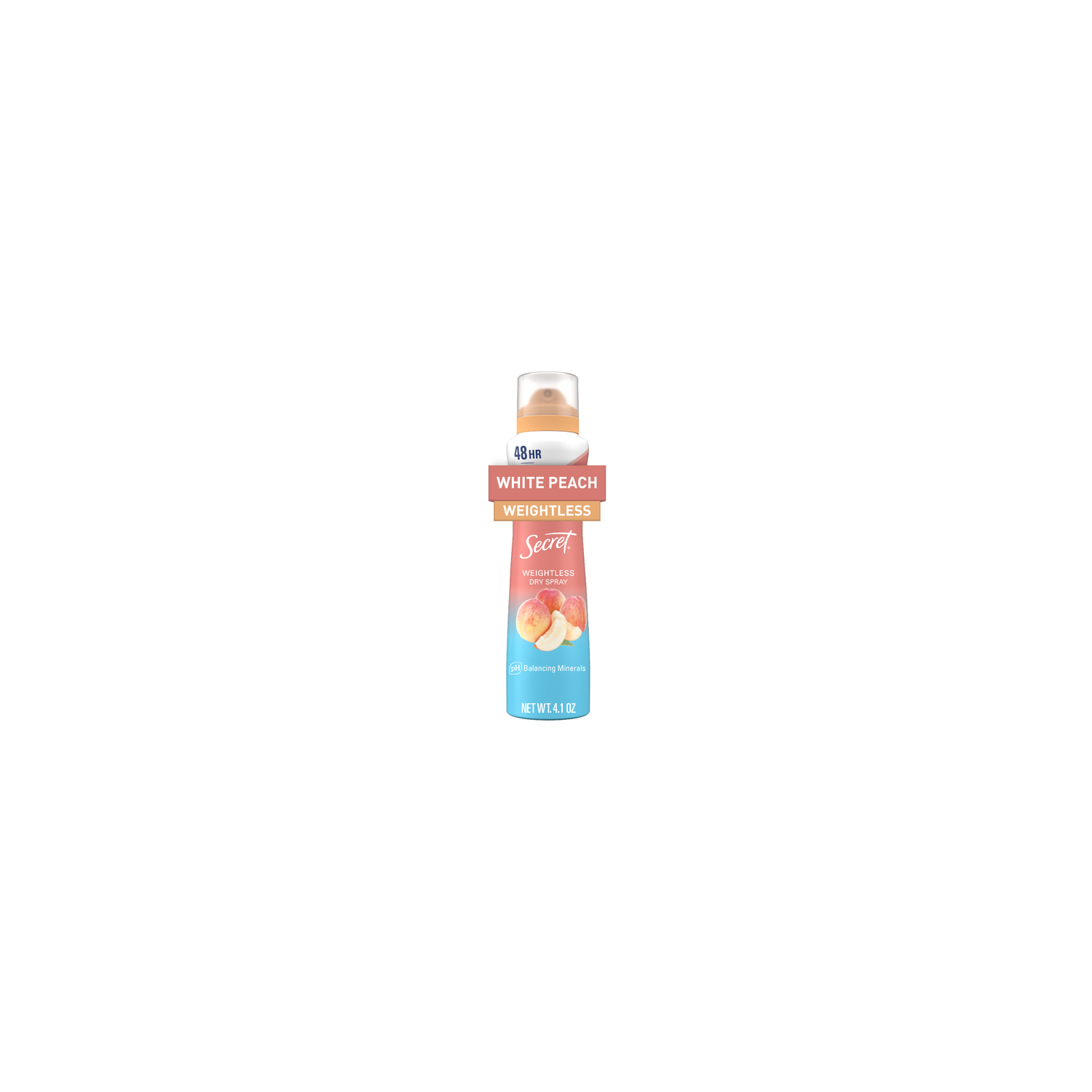 Secret Dry Spray Antiperspirant And Deodorant For Women, White Peach Argan Oil - 4.1 Ounce Image 1 of 2