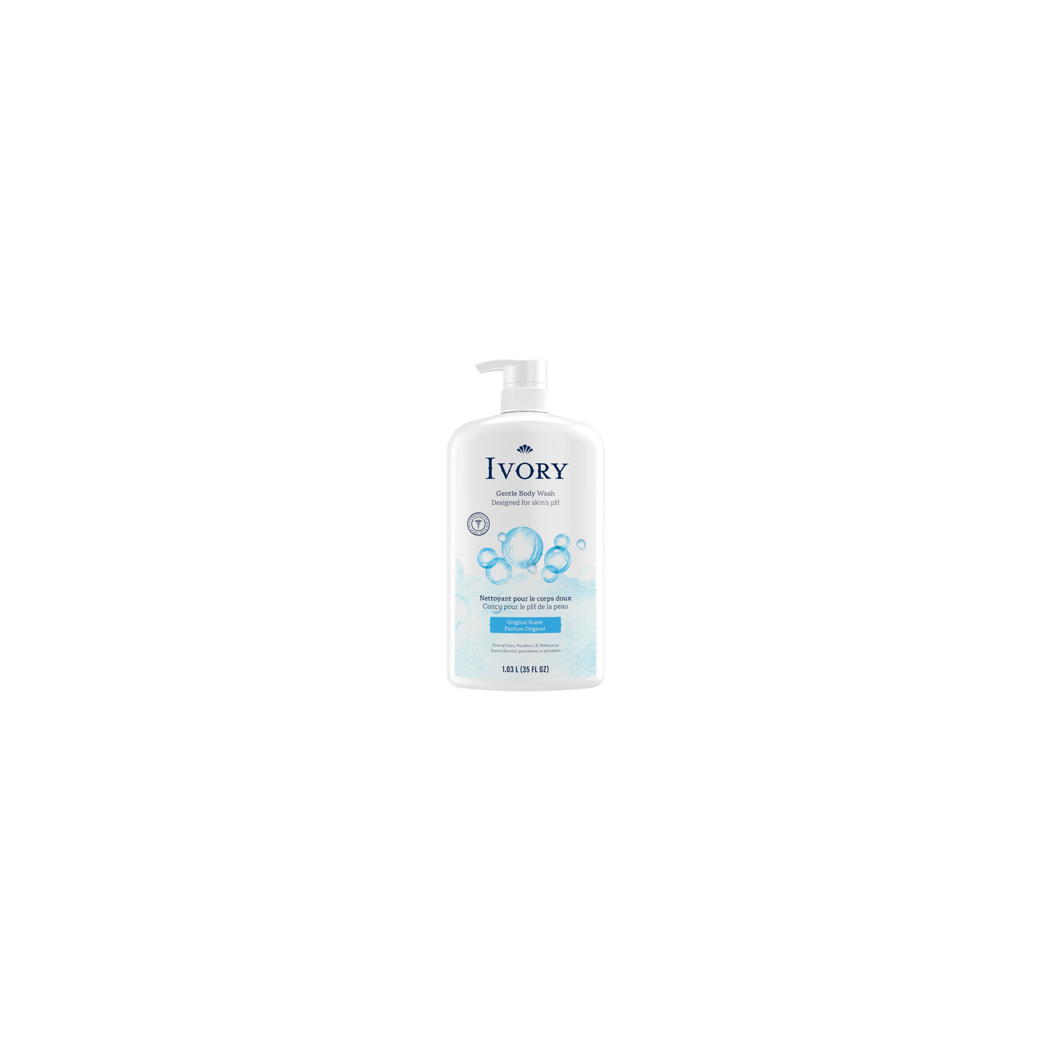 Ivory Gentle Body Wash, Original Scent - 35 Ounce Image 1 of 2