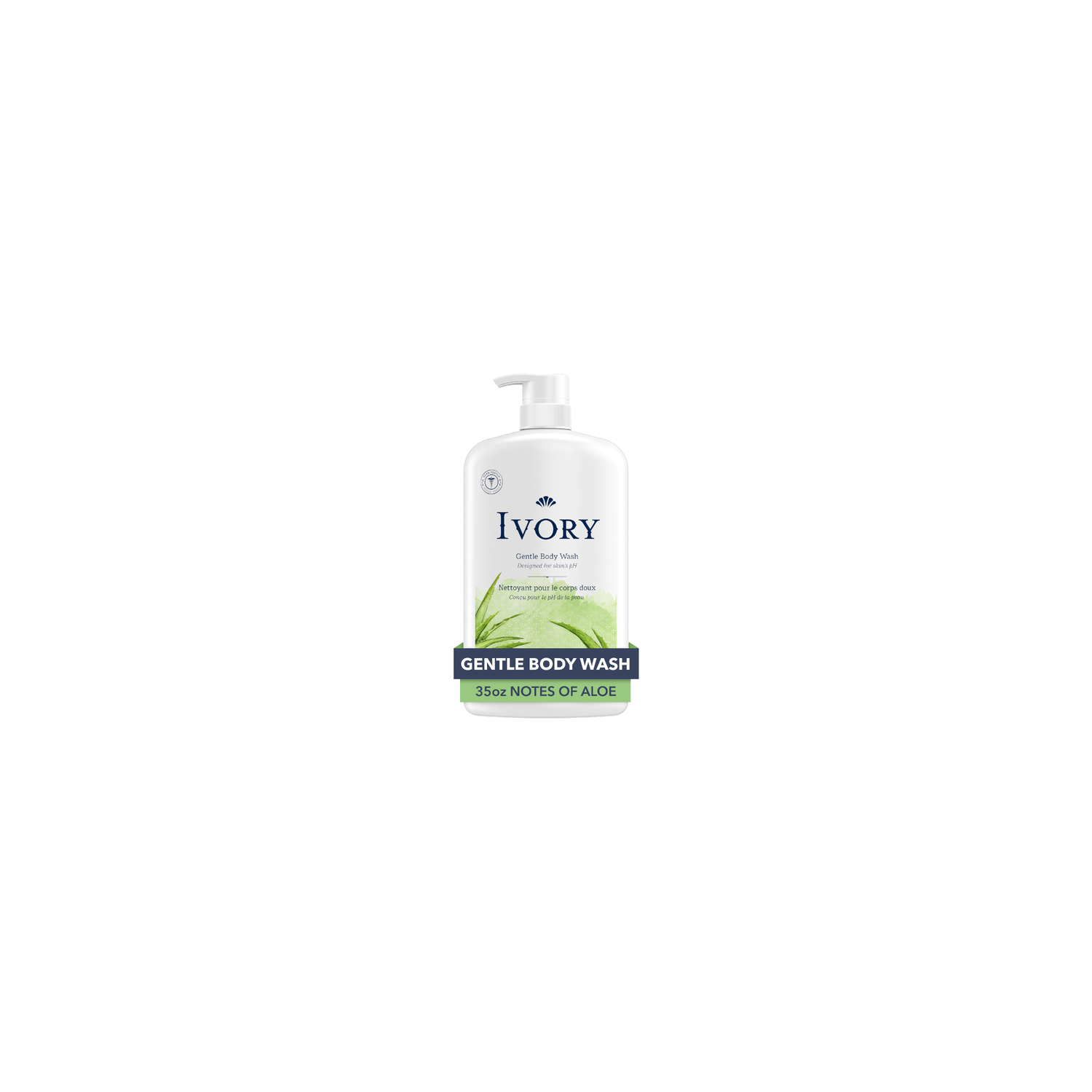 Ivory Aloe Scent Mild & Gentle Body Wash - 1.03 Liter Image 1 of 3