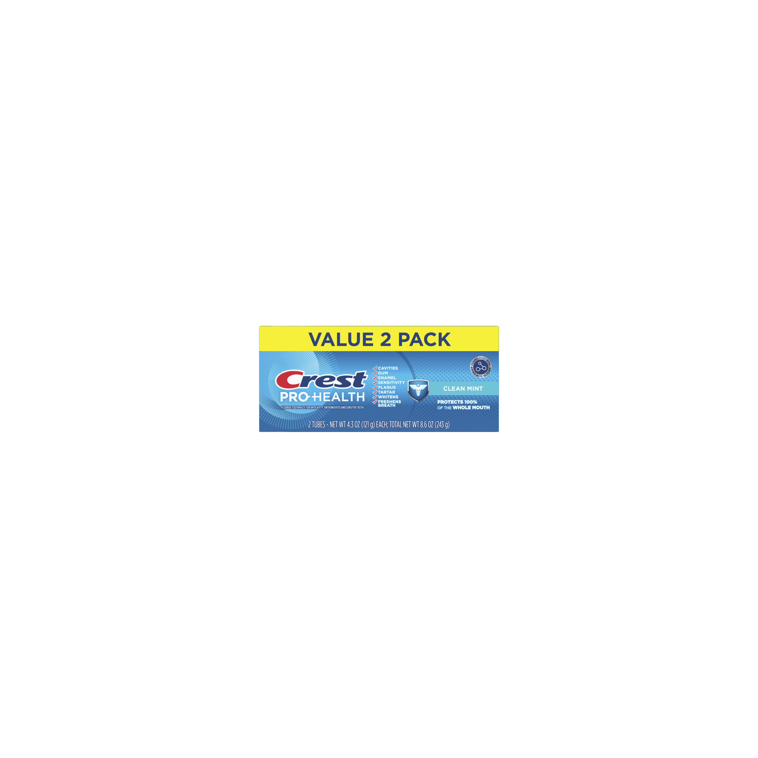 Crest Pro-Health Clean Mint Toothpaste Twin Pack - 8.6 Ounce Image 1 of 2