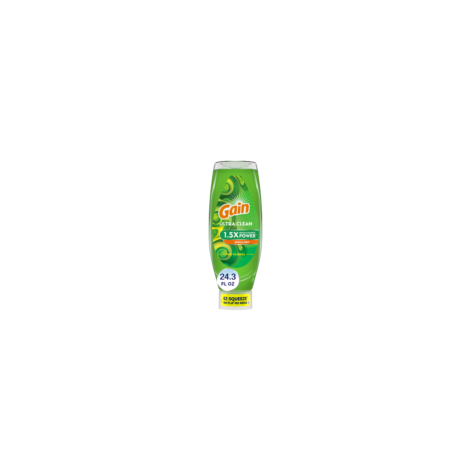 Gain Ultra Ez-Squeeze Dish Soap, Dishwashing Liquid, Original - 24.3 Ounce Image 1 of 2