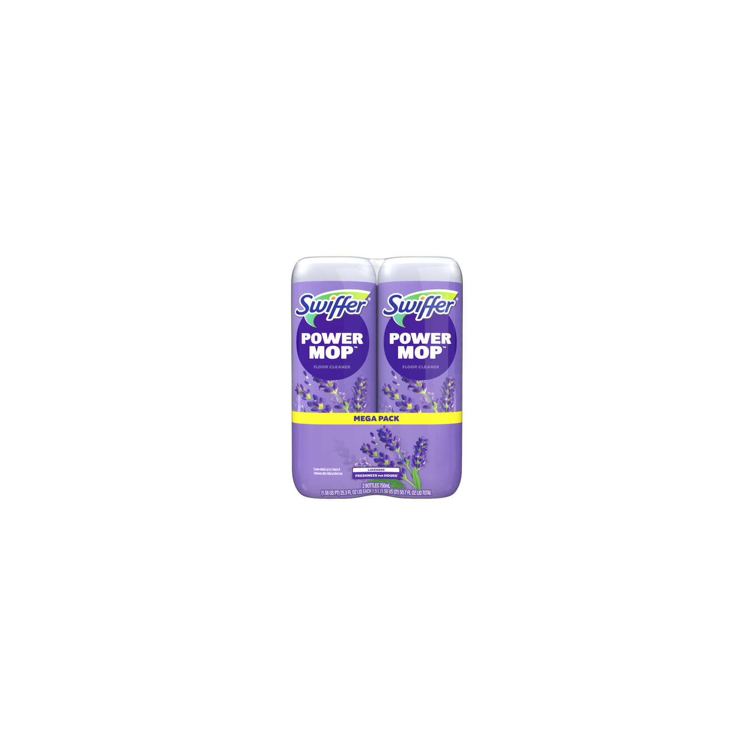 Swiffer Powermop Refill Solution, Lavender, Double Pack - 50.7 Ounce Image 1 of 2