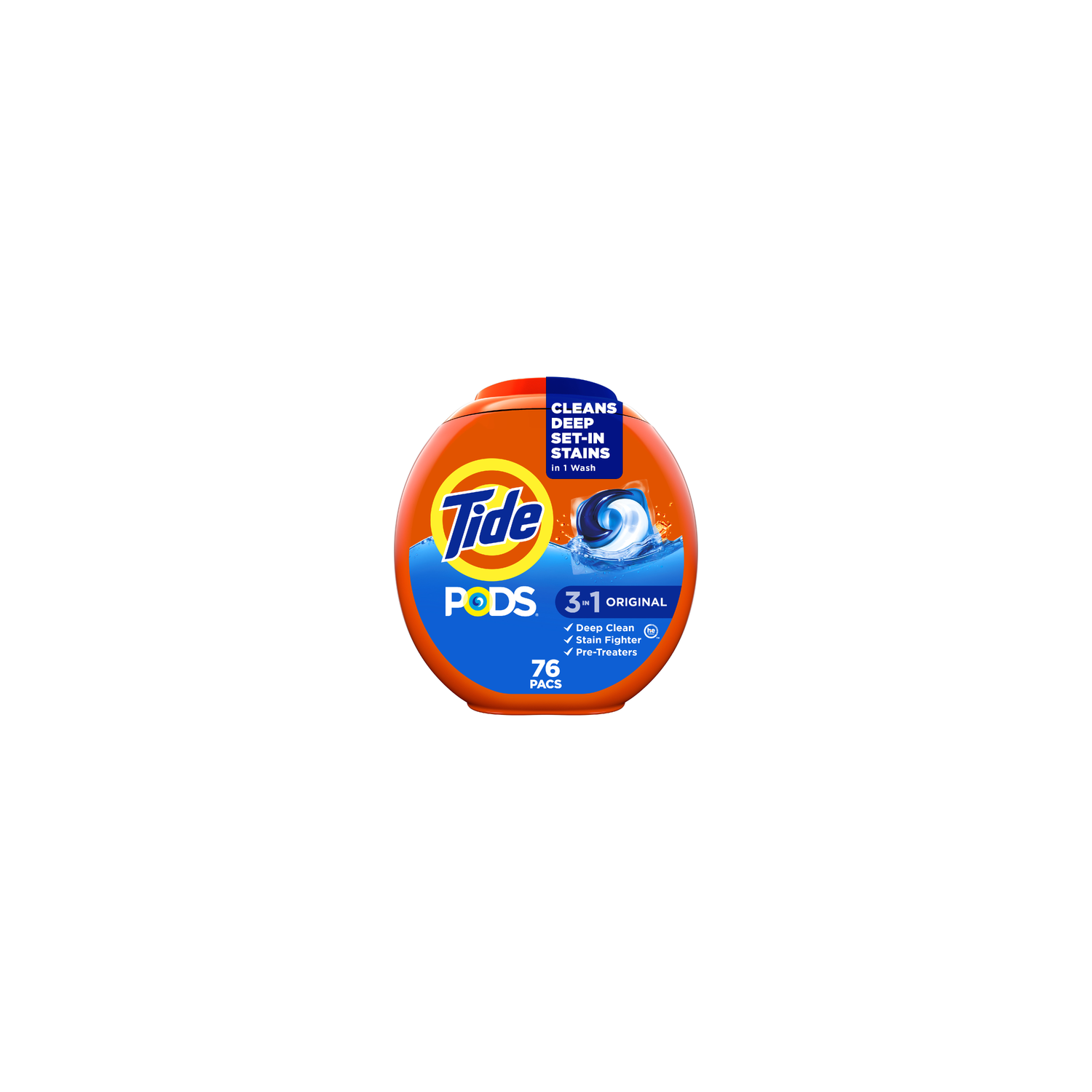 Tide Pods Laundry Detergent Pacs , Original Scent - 76 Count Image 1 of 2