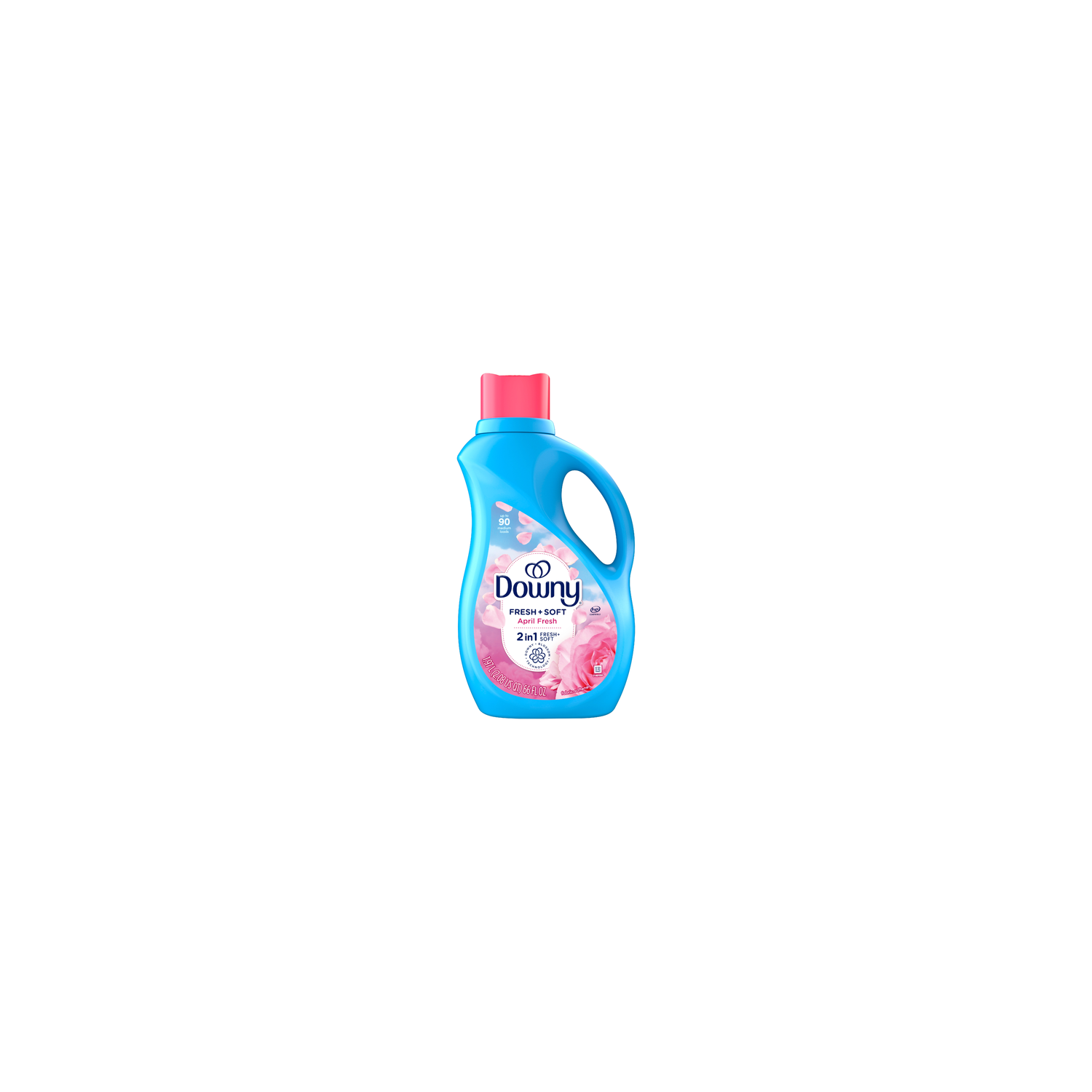 Downy Soft, 2 In 1 Liquid Fabric Softener, April Fresh - 66 Ounce Image 1 of 2