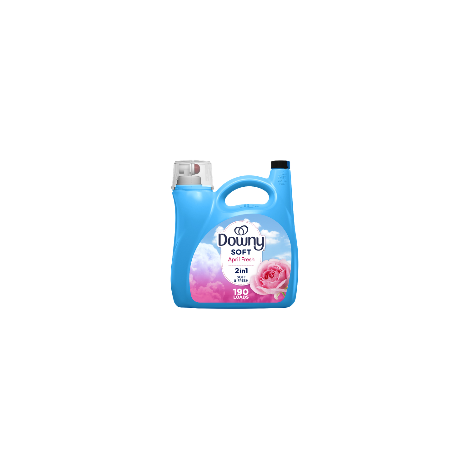 Downy Soft April Fresh 2 in 1 Soft & Fresh Liquid Fabric Softener - 140 Ounce Image 1 of 2