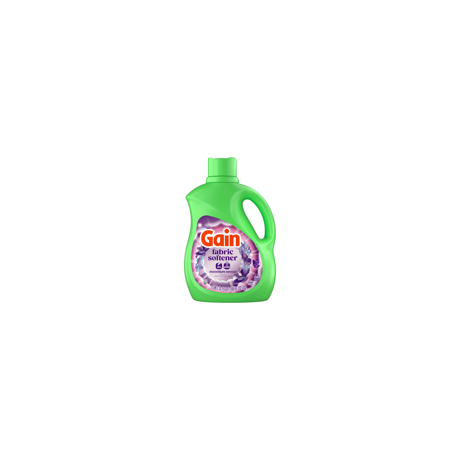 Gain Liquid Fabric Softener, Moonlight Breeze Scent, 136 Lds - 100 Ounce Image 1 of 2