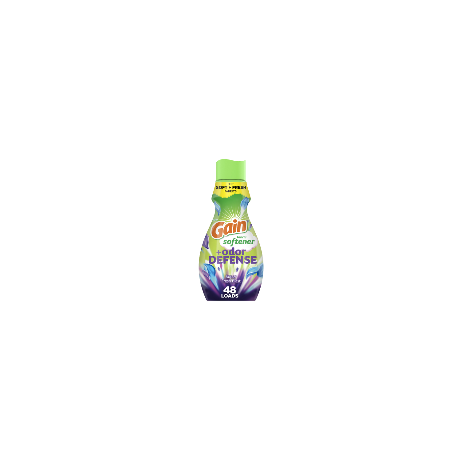 Gain Odor Defense Liquid Fabric Softener, Super Fresh Blast Scent, , 48 Loads, 2 In 1 Freshness Plus Protection - 35 Ounce Image 1 of 2