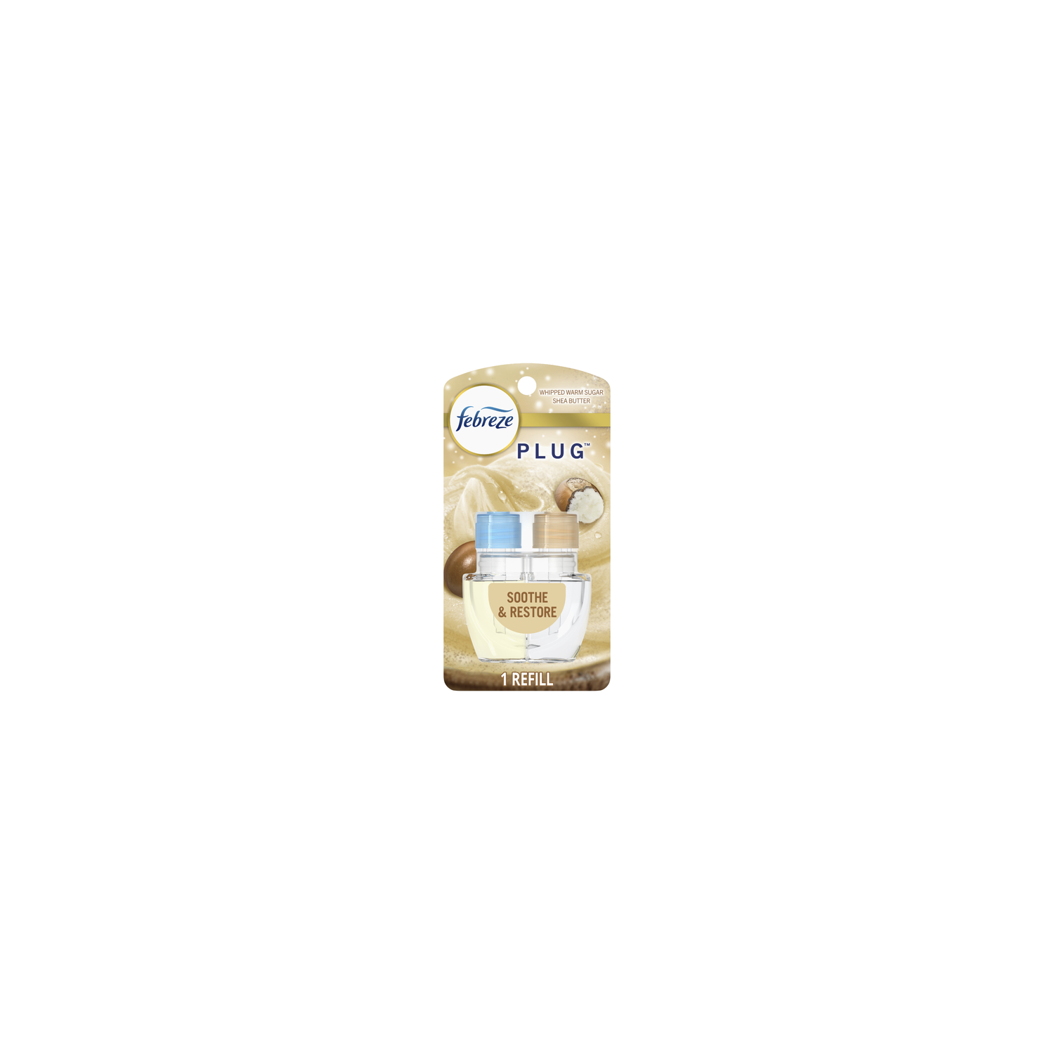 Febreze Plug In Air Freshener, Odor-Fighting Scented Oil Refill, Soothe & Restore Scent, 1 Refills - 0.87 Ounce Image 1 of 2