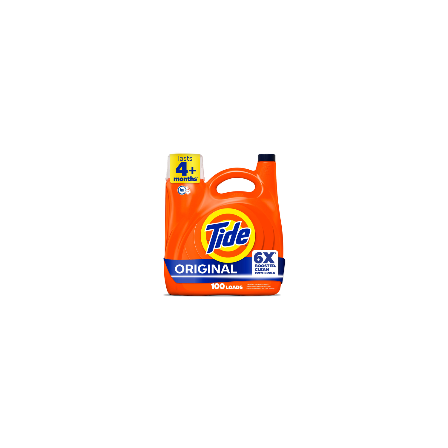 Tide Laundry Detergent Liquid, Original Scent, 115 Loads, , Works On 100% Of Common Stains, Soap, Liquid - 151 Ounce