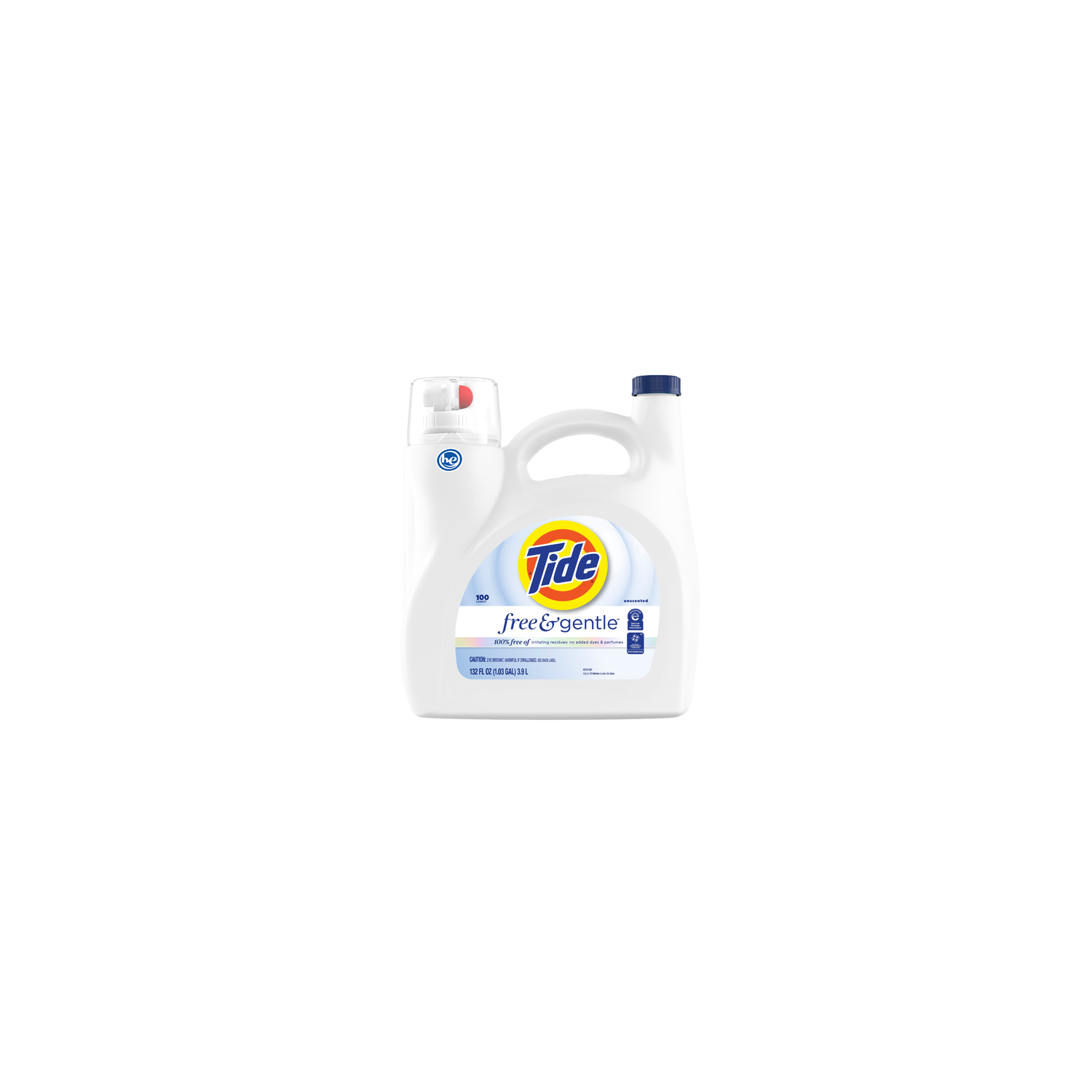 Tide Free & Gentle Liquid Laundry Detergent, 115 Loads - 151 Ounce Image 1 of 2