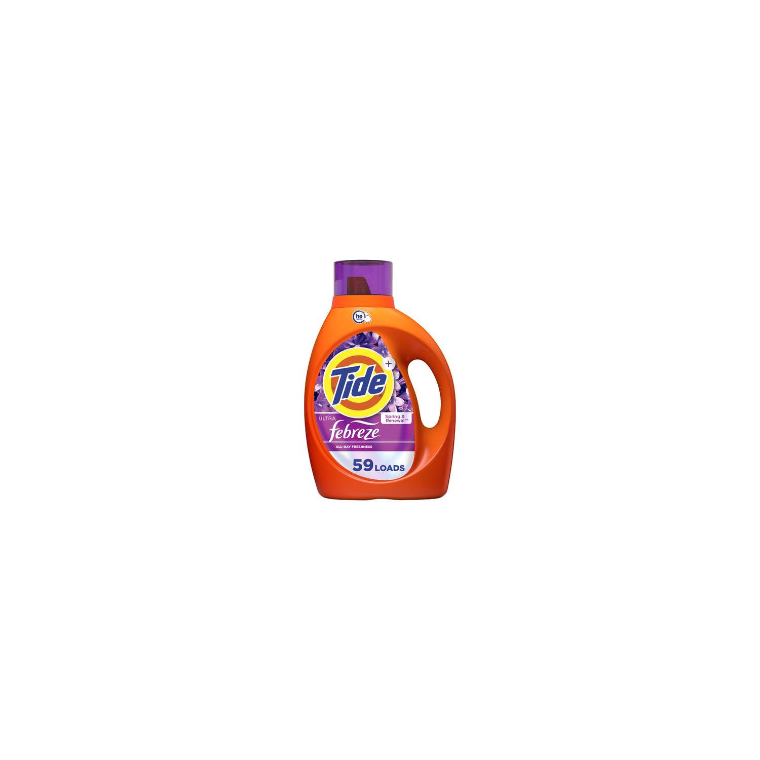 Tide Ultra Febreze Liquid Laundry Detergent, Spring And Renewal Scent, , 59 Loads, Detergent With All-Day Freshness - 84 Ounce