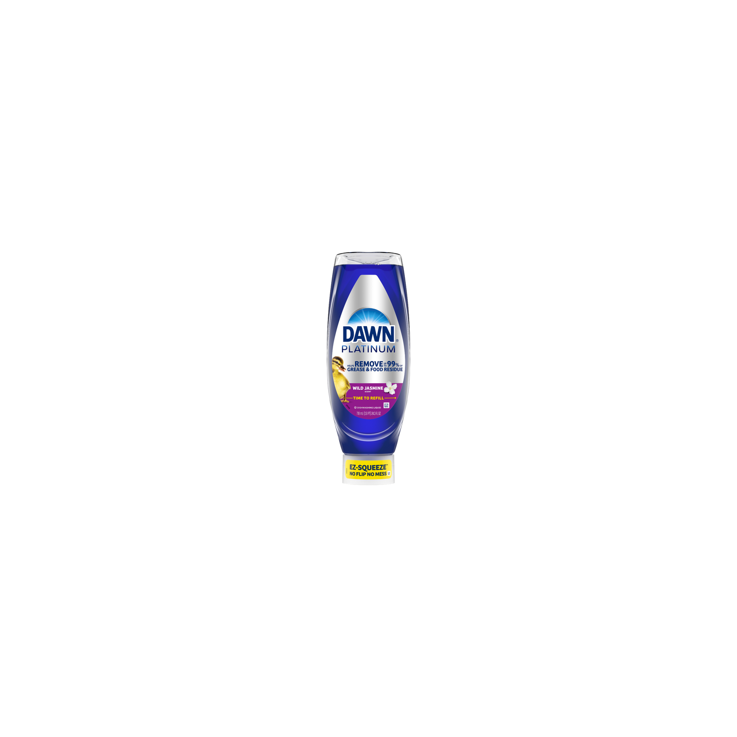 Dawn Platinum Ez-Squeeze Dish Soap Liquid, Dishwashing Grease Removal, Wild Jasmine - 24.3 Ounce Image 1 of 2