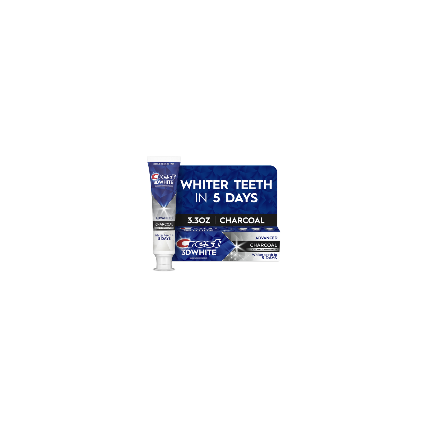 Crest 3DWhite Advanced Charcoal Teeth Whitening Toothpaste - 3.3 Ounce Image 1 of 2