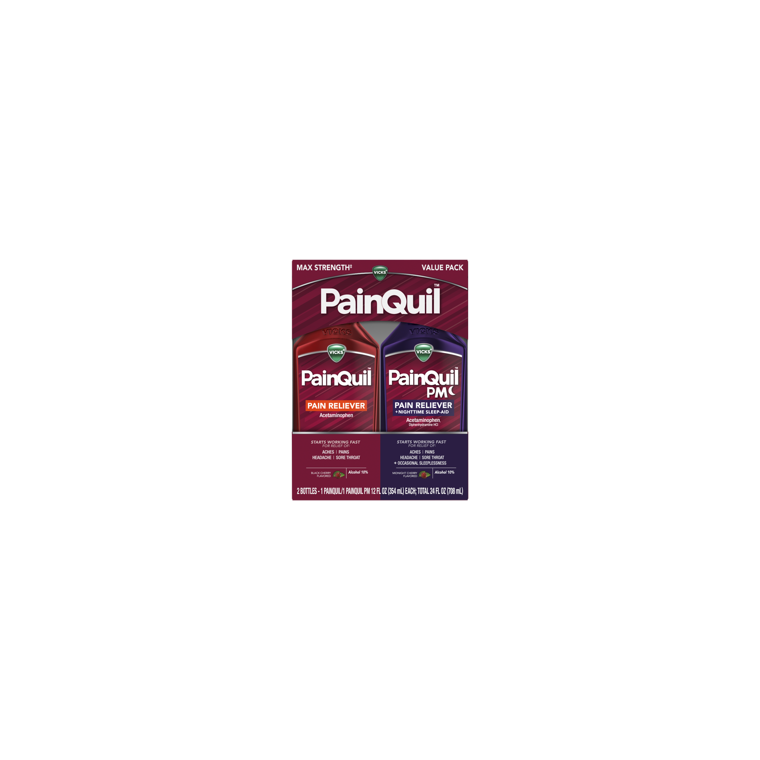 Vicks PainQuil Day Night Combo Liquid Pain Relief - 1 Kit Image 1 of 2