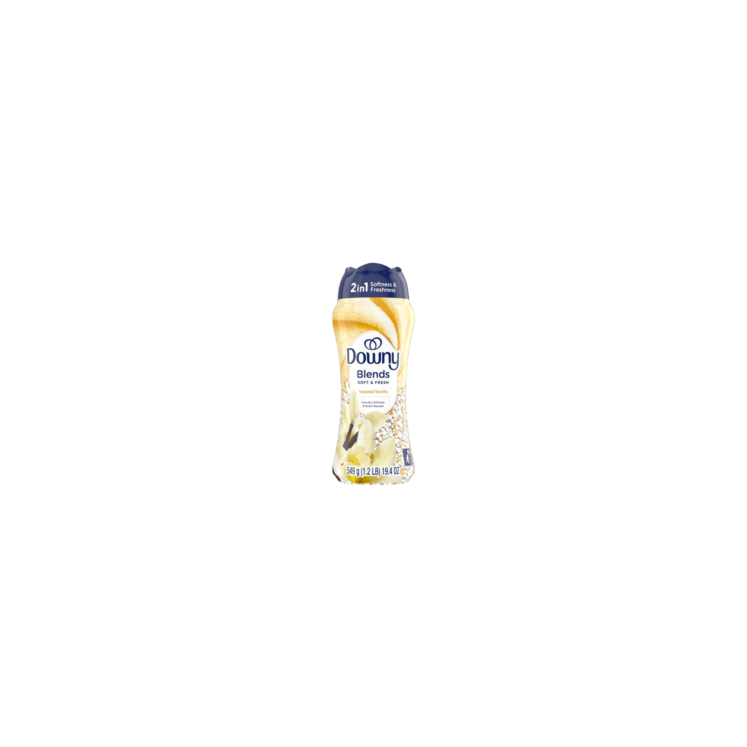 Downy Blends In-Wash Laundry Scent Booster Beads, Toasted Vanilla Scent, , Fabric Sottener Beads And Freshness - 19.4 Ounce Image 1 of 2