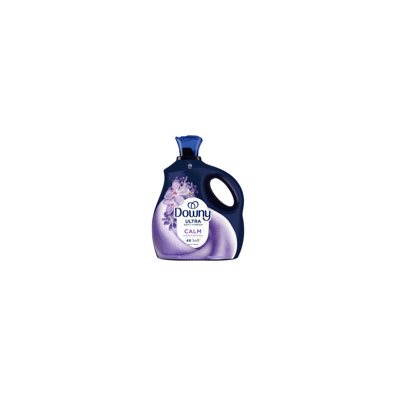Downy Ultra Soft Plus Fresh Fabric Softener Liquid, Calm, Lavender And Vanilla Bean, , 138 Loads, Softener, Laundry - 93 Ounce