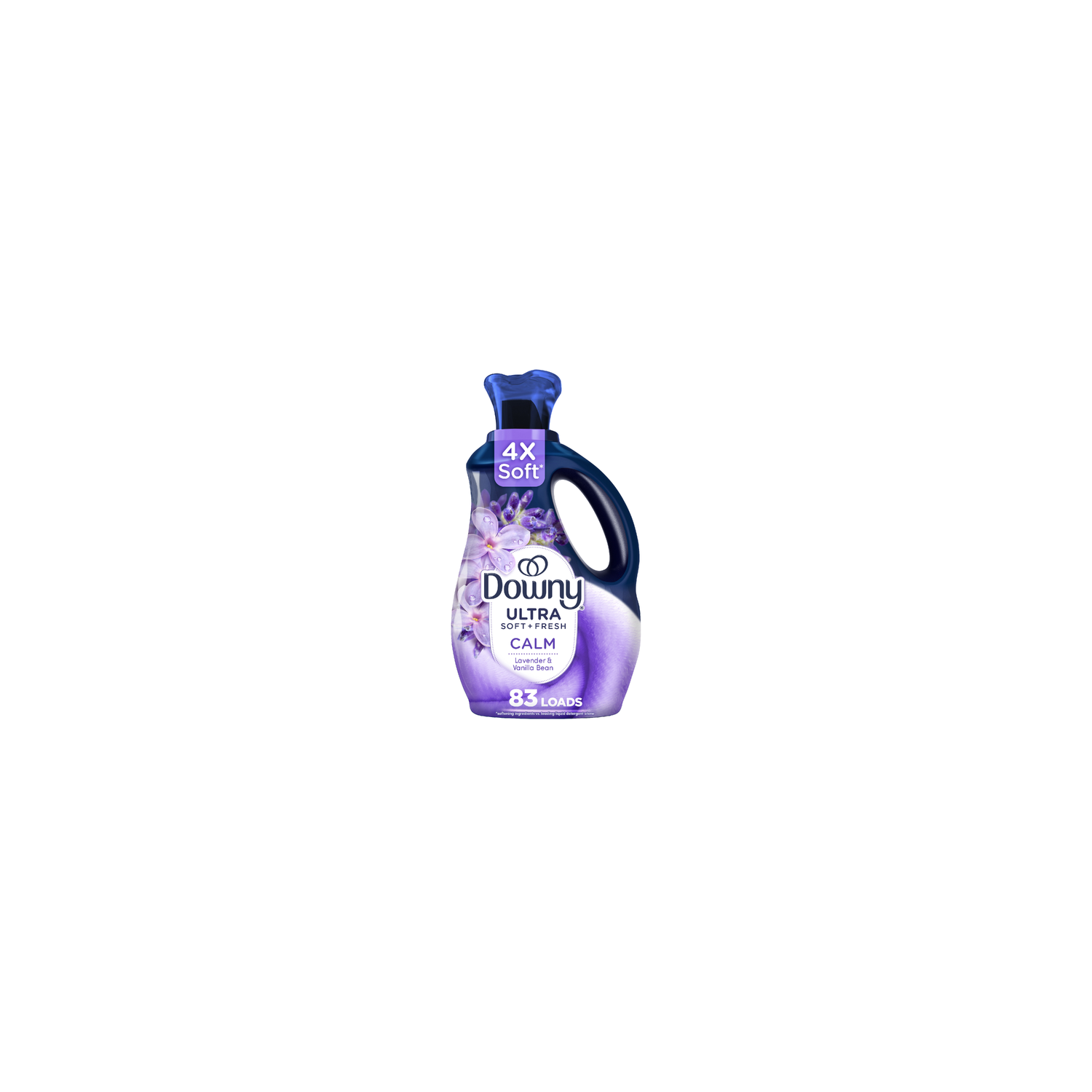 Downy Ultra Soft Plus Fresh Fabric Softener Liquid, Calm, Lavender And Vanilla Bean, , 83 Loads, Softener, Laundry - 56 Ounce Image 1 of 2
