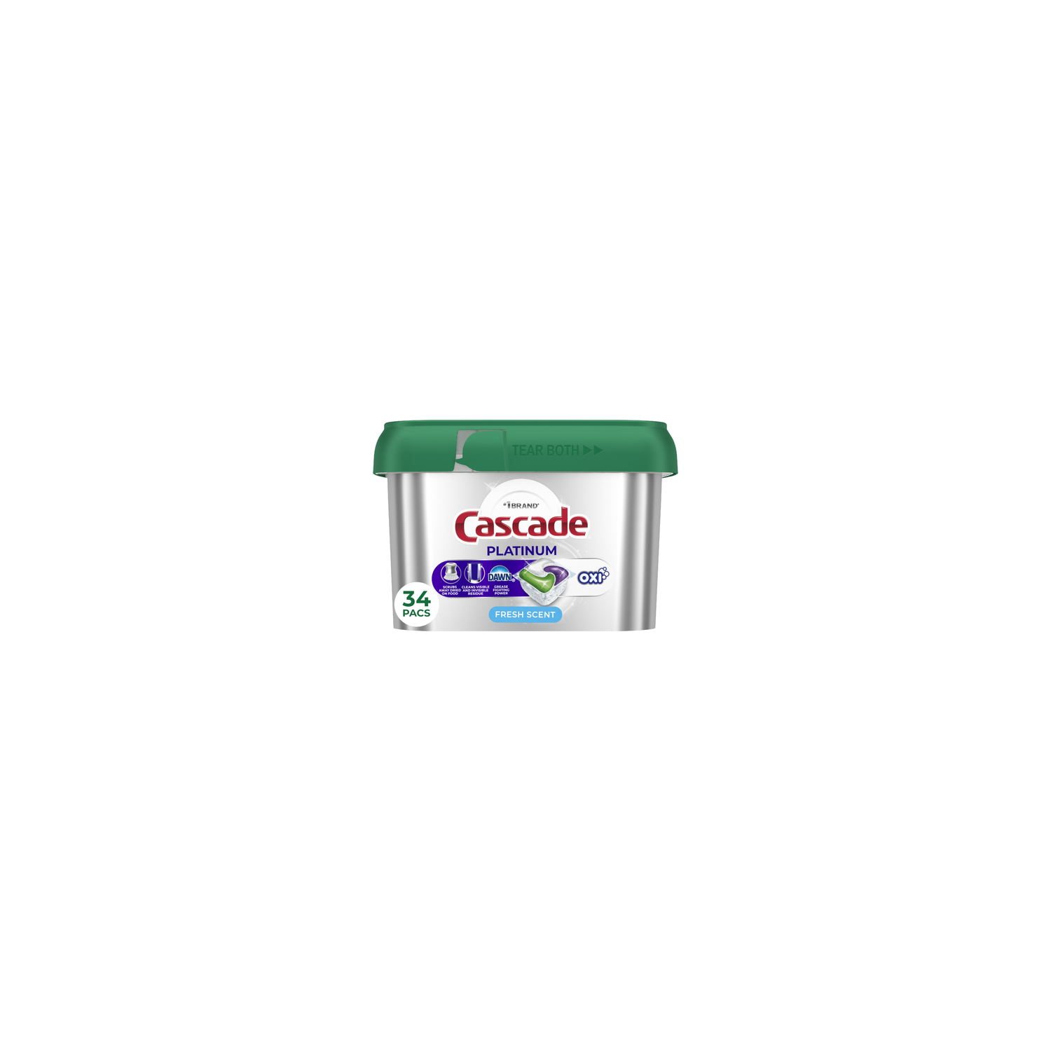 Cascade Platinum Dishwasher Pods - 34 Count