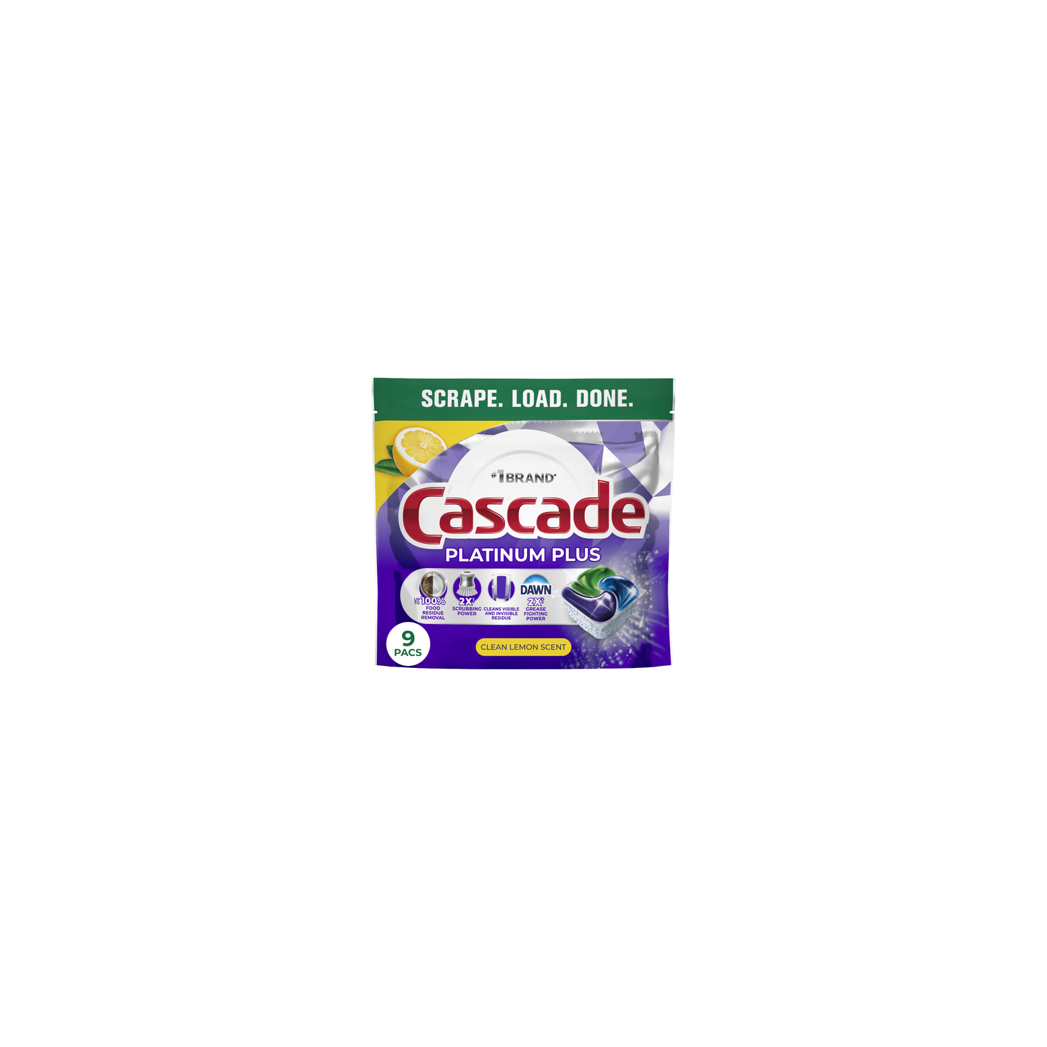 Cascade Platinum Plus Dishwasher Pods - 9 Count Image 1 of 2