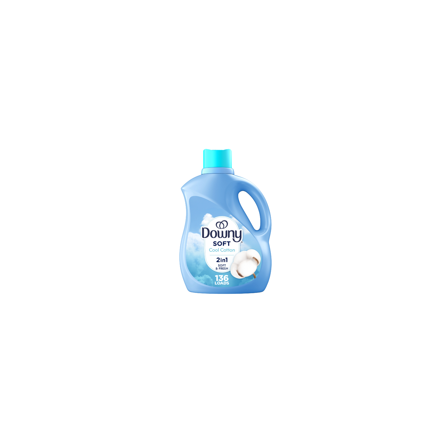 Downy Soft Cool Cotton 2 In 1 Soft And Fresh Liquid Fabric Softener - 100 Ounce Image 1 of 2