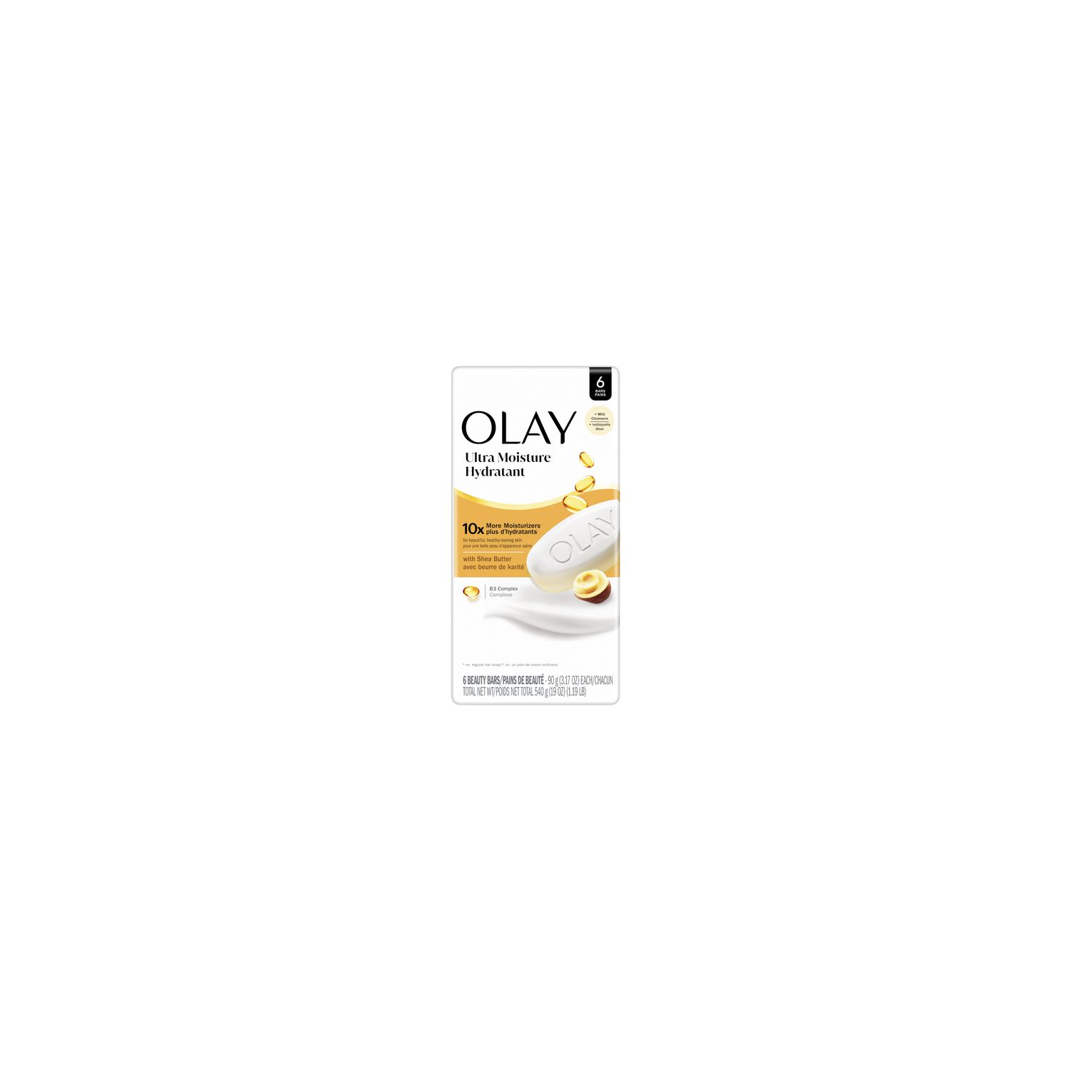 Olay Ultra Moisture Shea Butter Beauty Bar - 19.02 Ounce Image 1 of 2