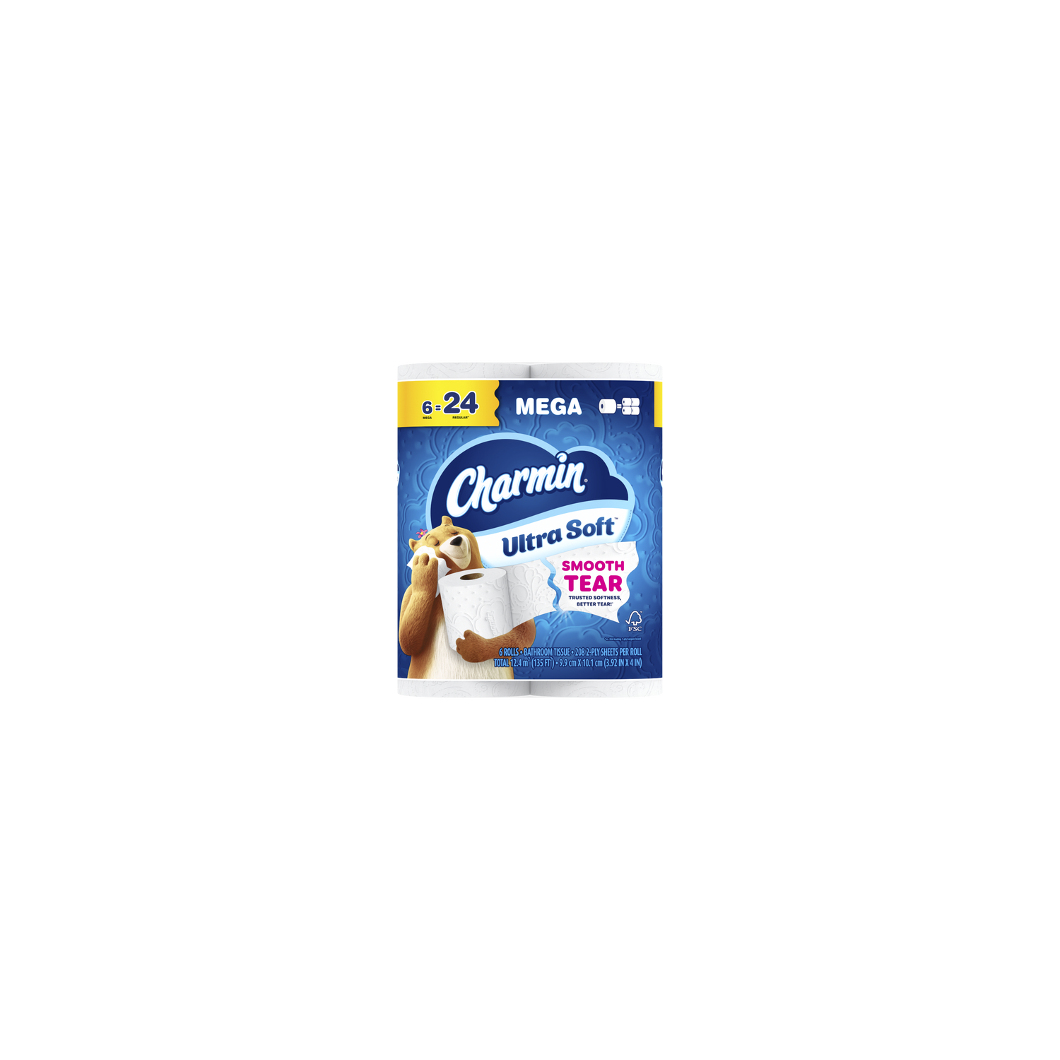 Charmin Mega Ultra Soft Toilet Paper - 6 Count