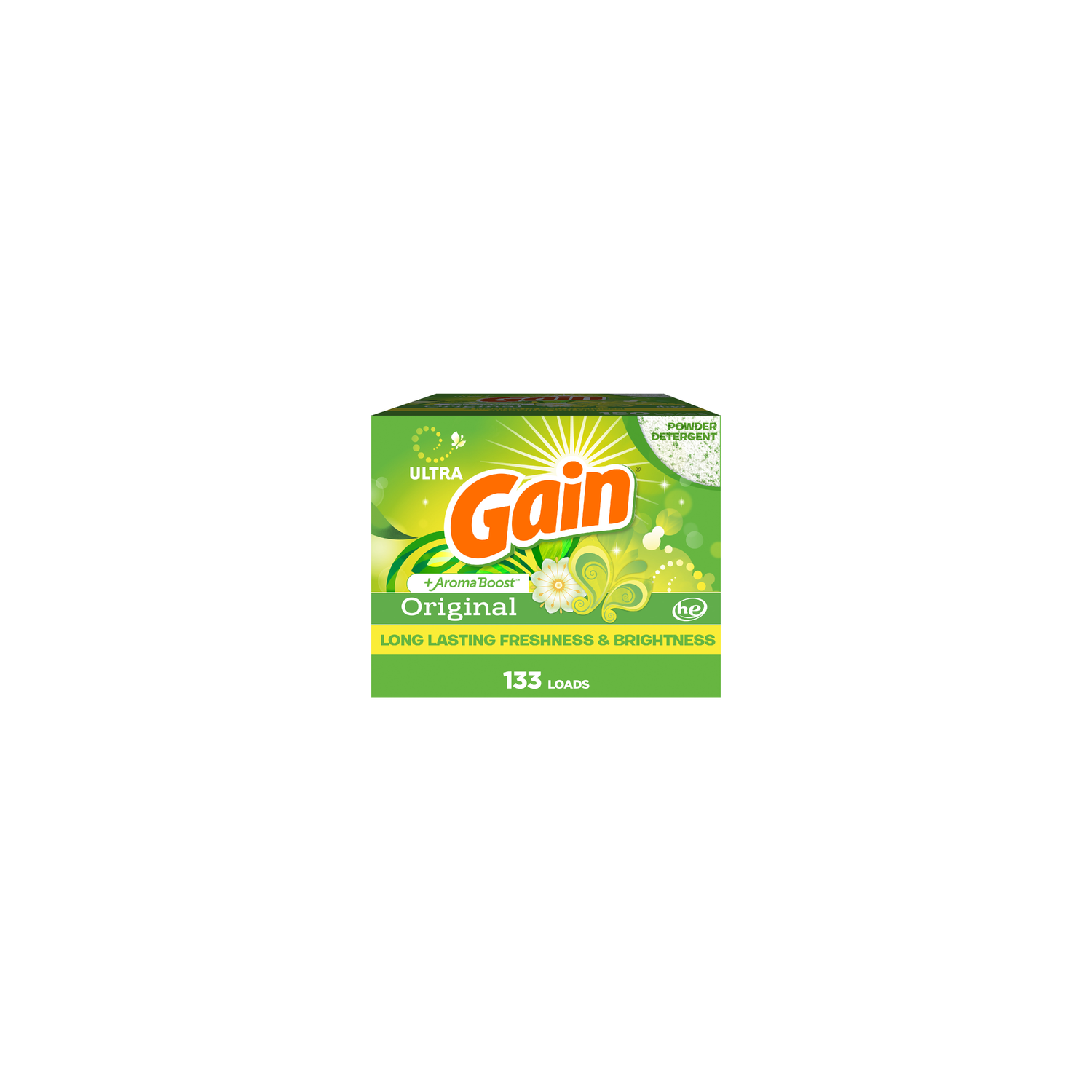 Gain Powder Laundry Detergent, Original Scent, 133 Loads - 123 Ounce Image 1 of 2