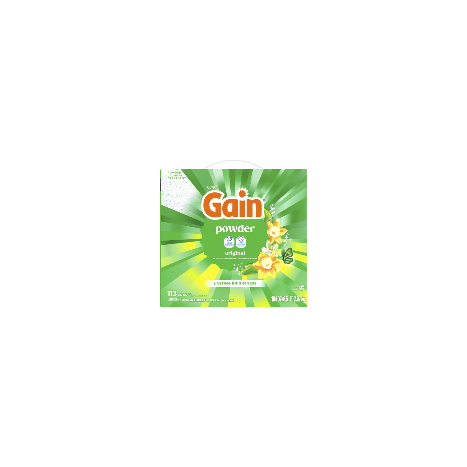 Gain Powder Laundry Detergent, Original, 113 Loads - 104 Ounce