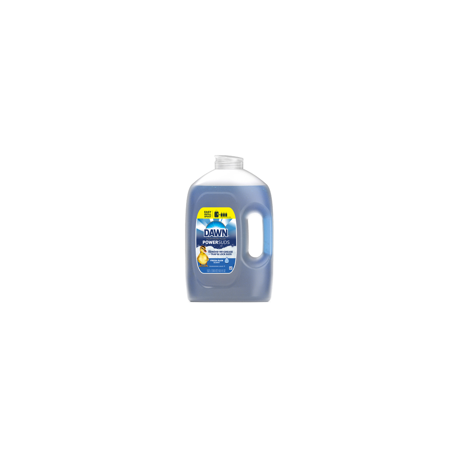Dawn Platinum Plus Powersuds Liquid Dish Soap, Refill - 51.5 Ounce