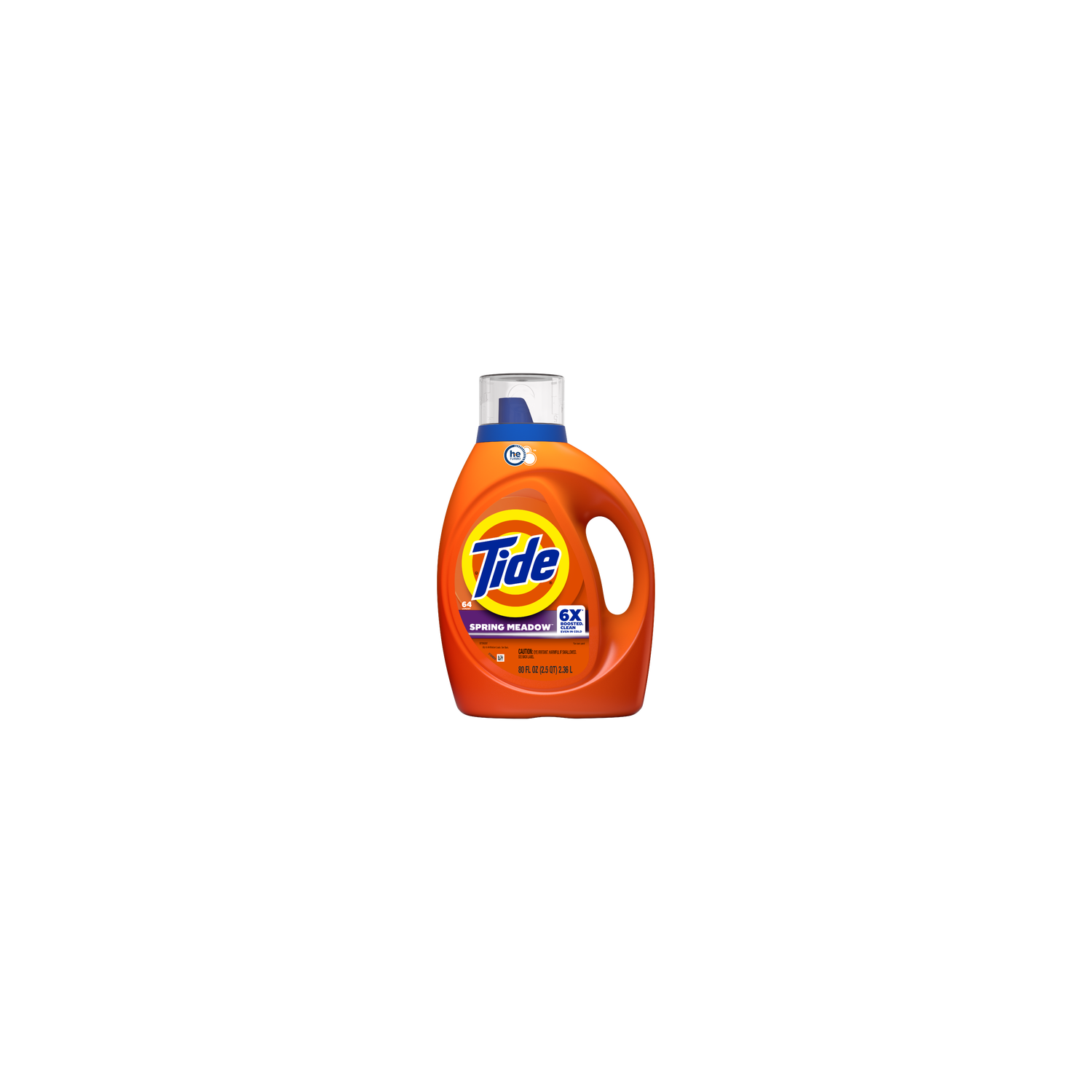 Tide Laundry Detergent Liquid, Spring Meadow Scent, 64 Loads, , Works On 100% Of Common Stains, Soap, Liquid - 84 Ounce