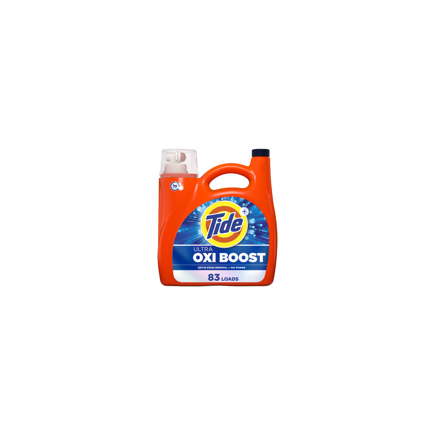 Tide Ultra Oxi Boost Liquid Laundry Detergent, , 83 Loads, Advanced Stain Remover, Detergent With Extra Power - 117 Ounce Image 1 of 2