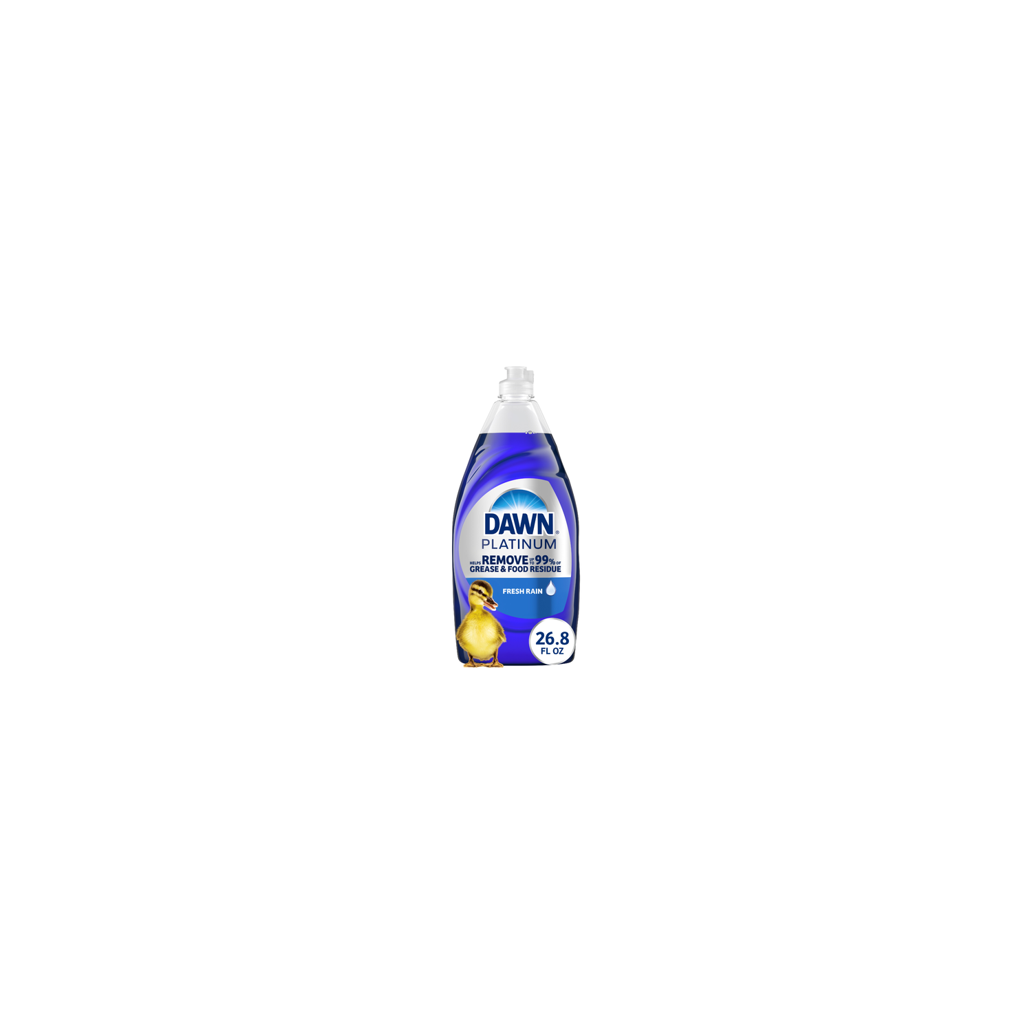 Dawn Platinum Liquid Dish Soap, Dishwashing Liquid, Grease Removal, Fresh Rain - 26.8 Ounce Image 1 of 2