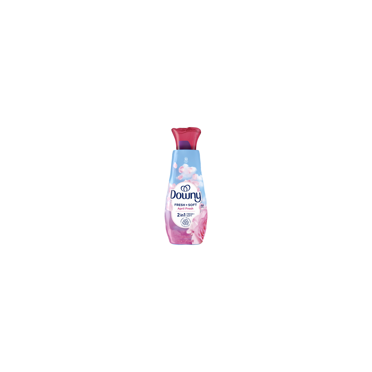 Downy Liquid Fabric Softener, April Fresh, , 32 Loads - 24 Ounce Image 1 of 2