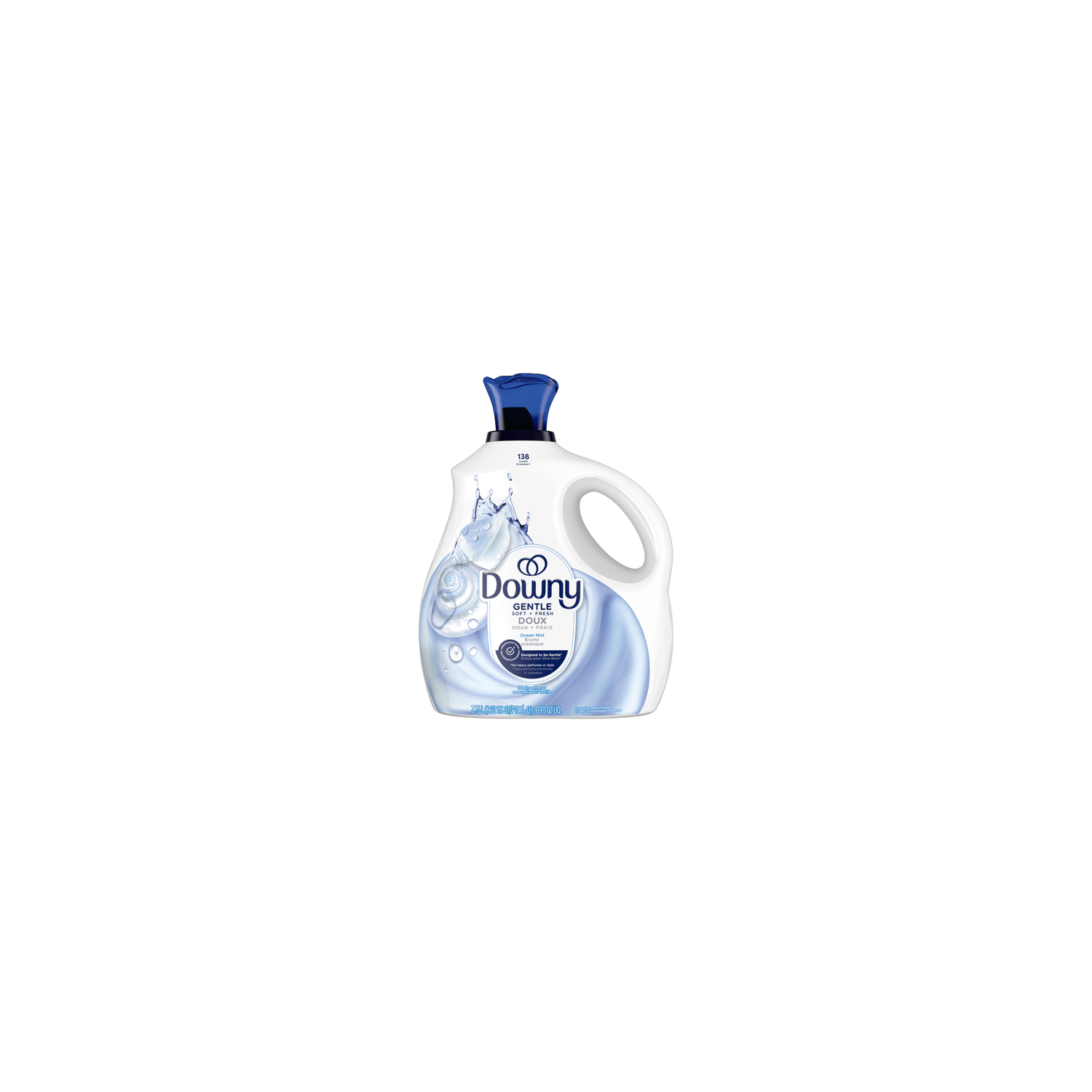 Downy Gentle Soft + Fresh Fabric Softener, Ocean Mist Scent - 93 Ounce