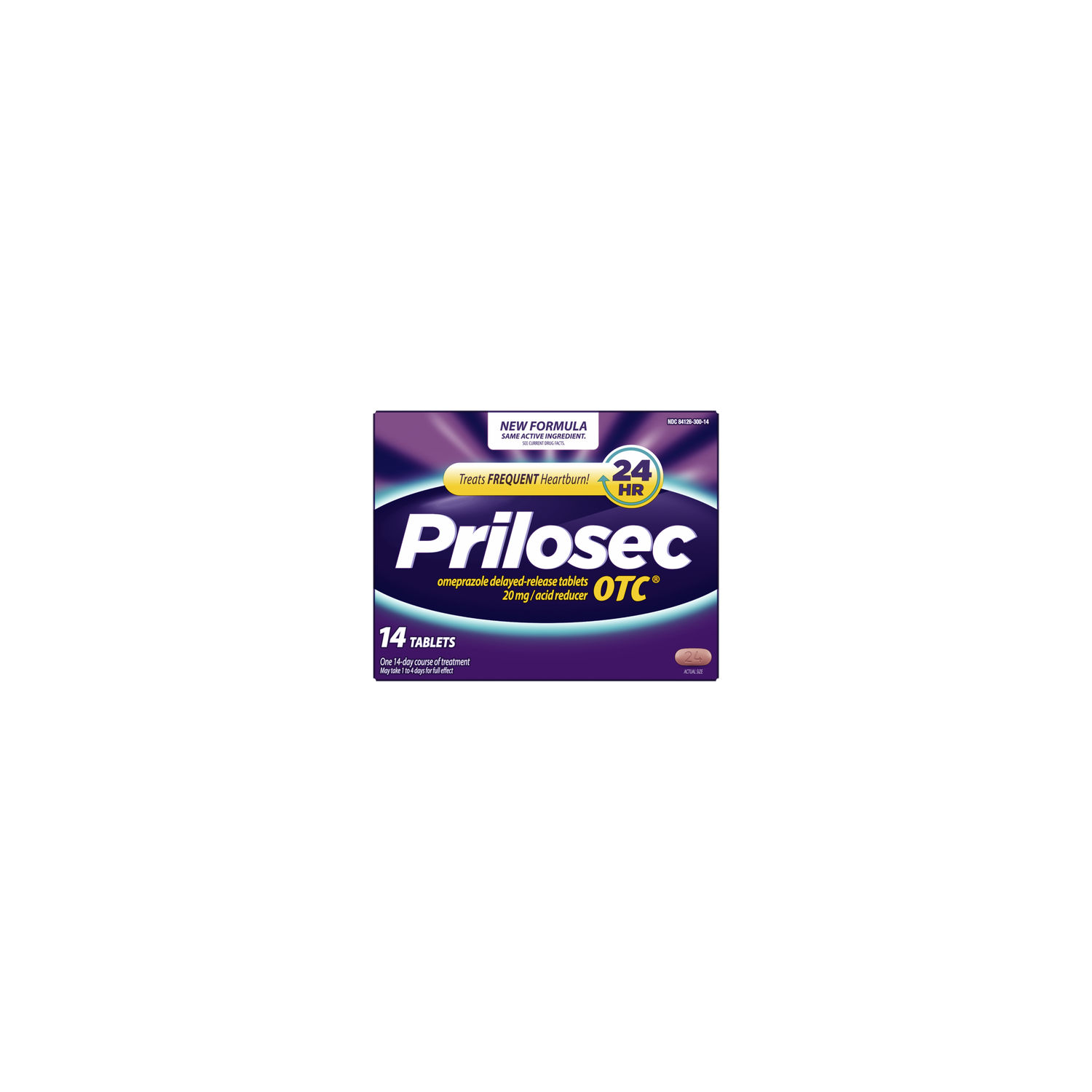 Prilosec OTC Omeprazole Delayed Release Heartburn Relief - 14 Count